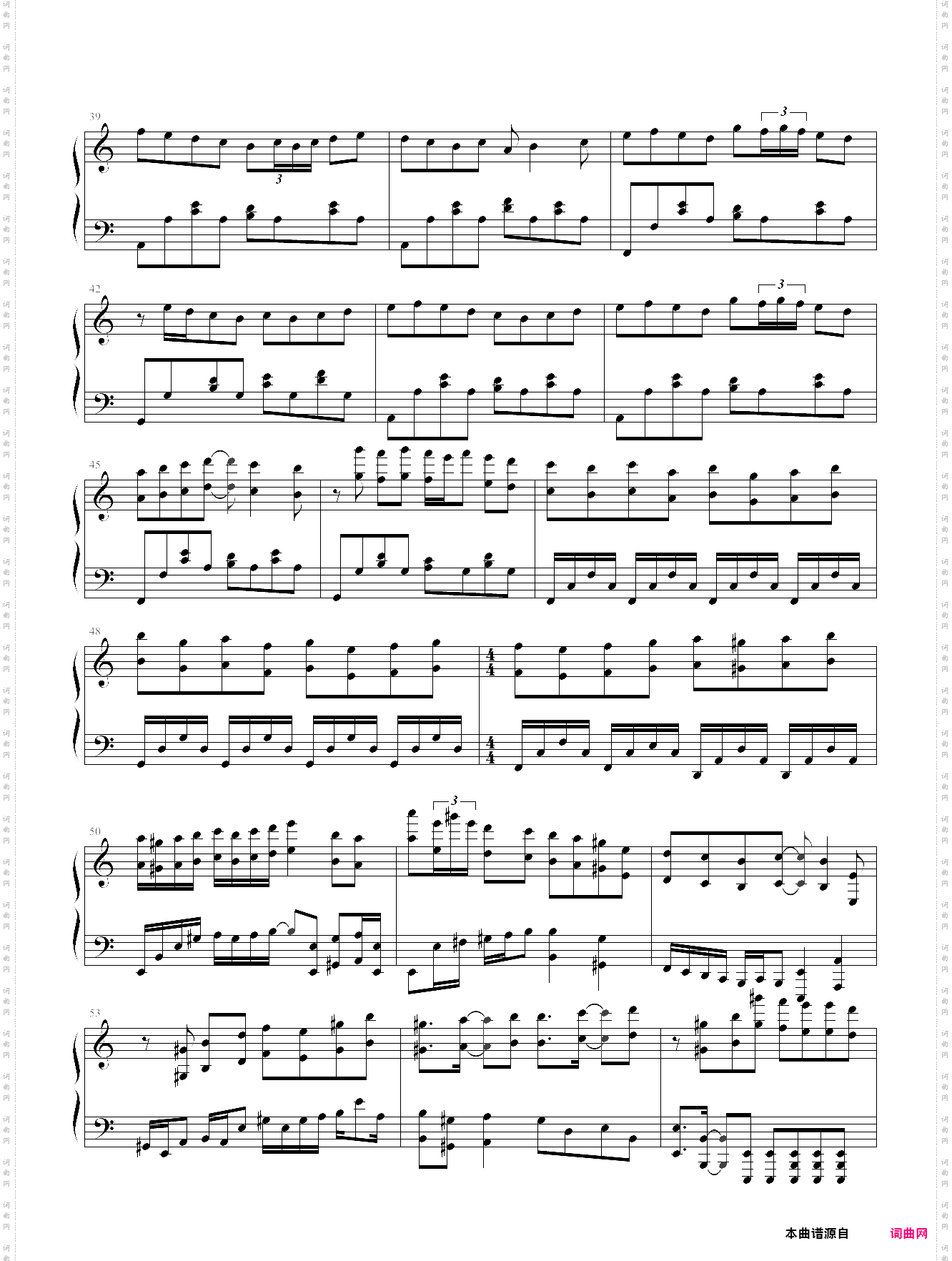 亡灵钢琴完整钢琴版