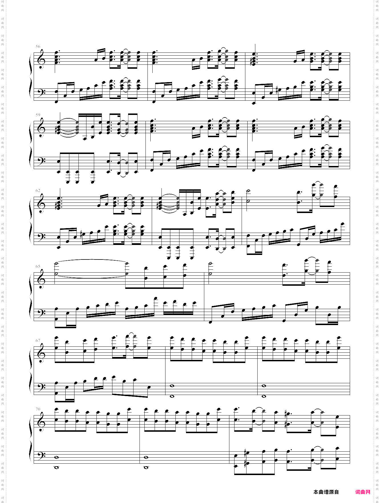 亡灵钢琴完整钢琴版