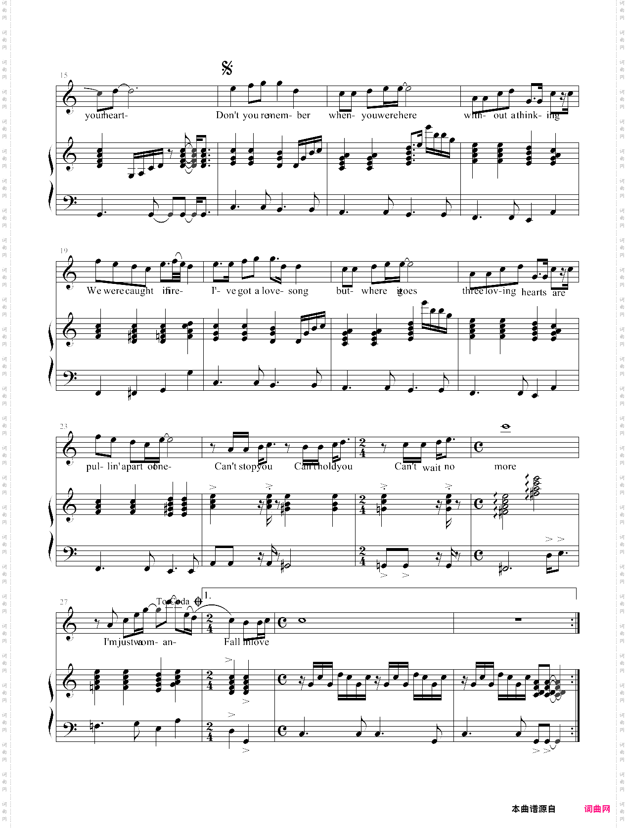 坠入情网fall in love，弹唱版