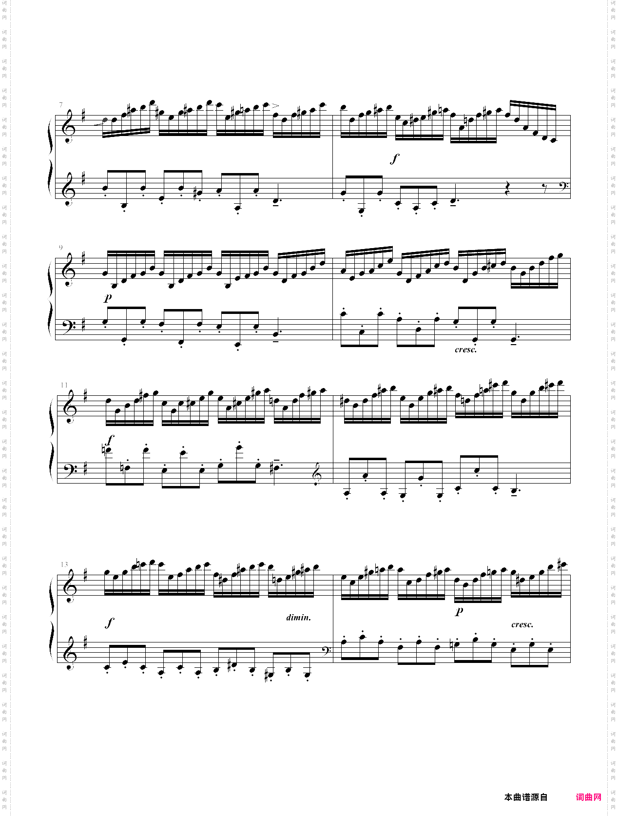 克拉莫练习曲no·24