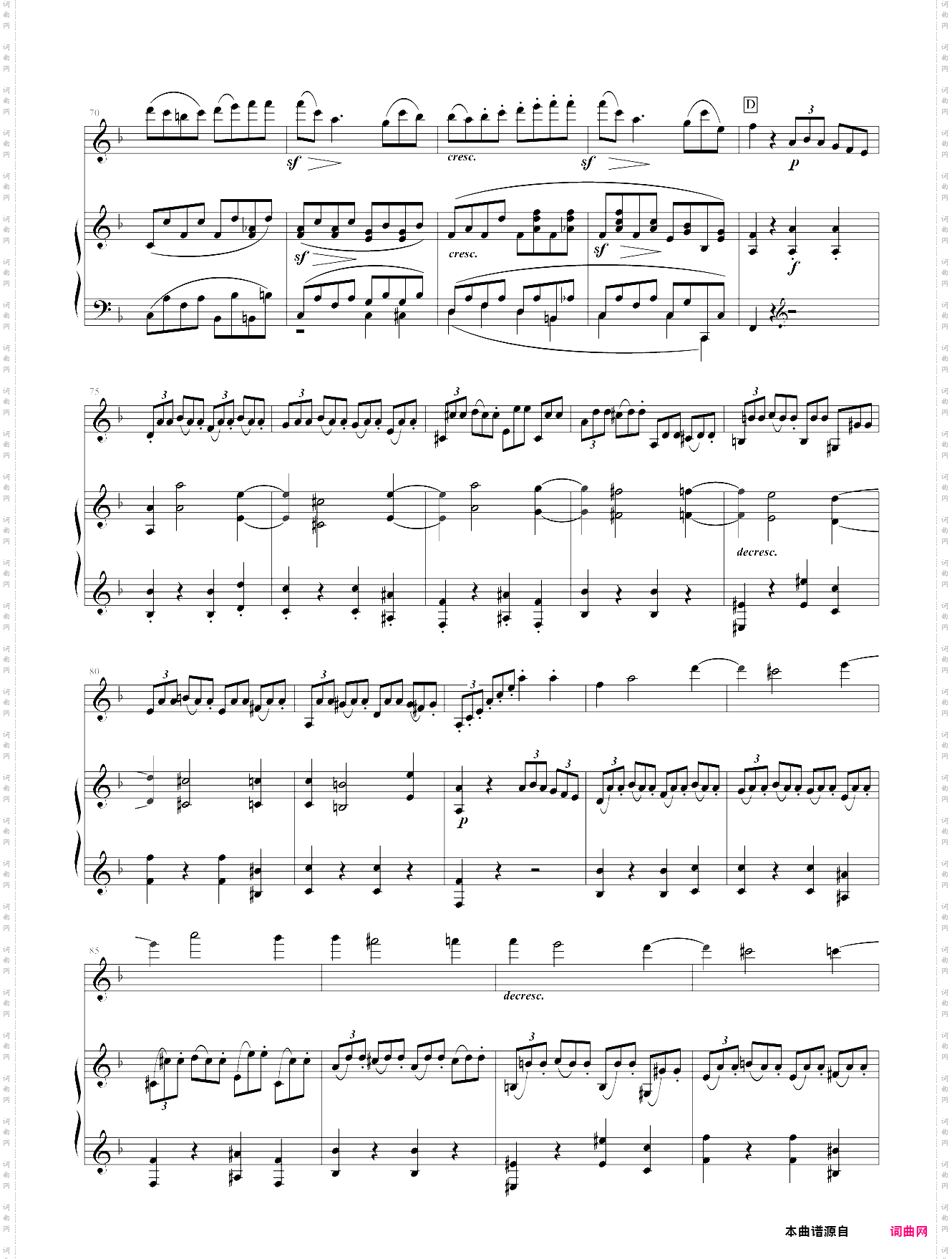 春天奏鸣曲op·24第四乐章贝多芬