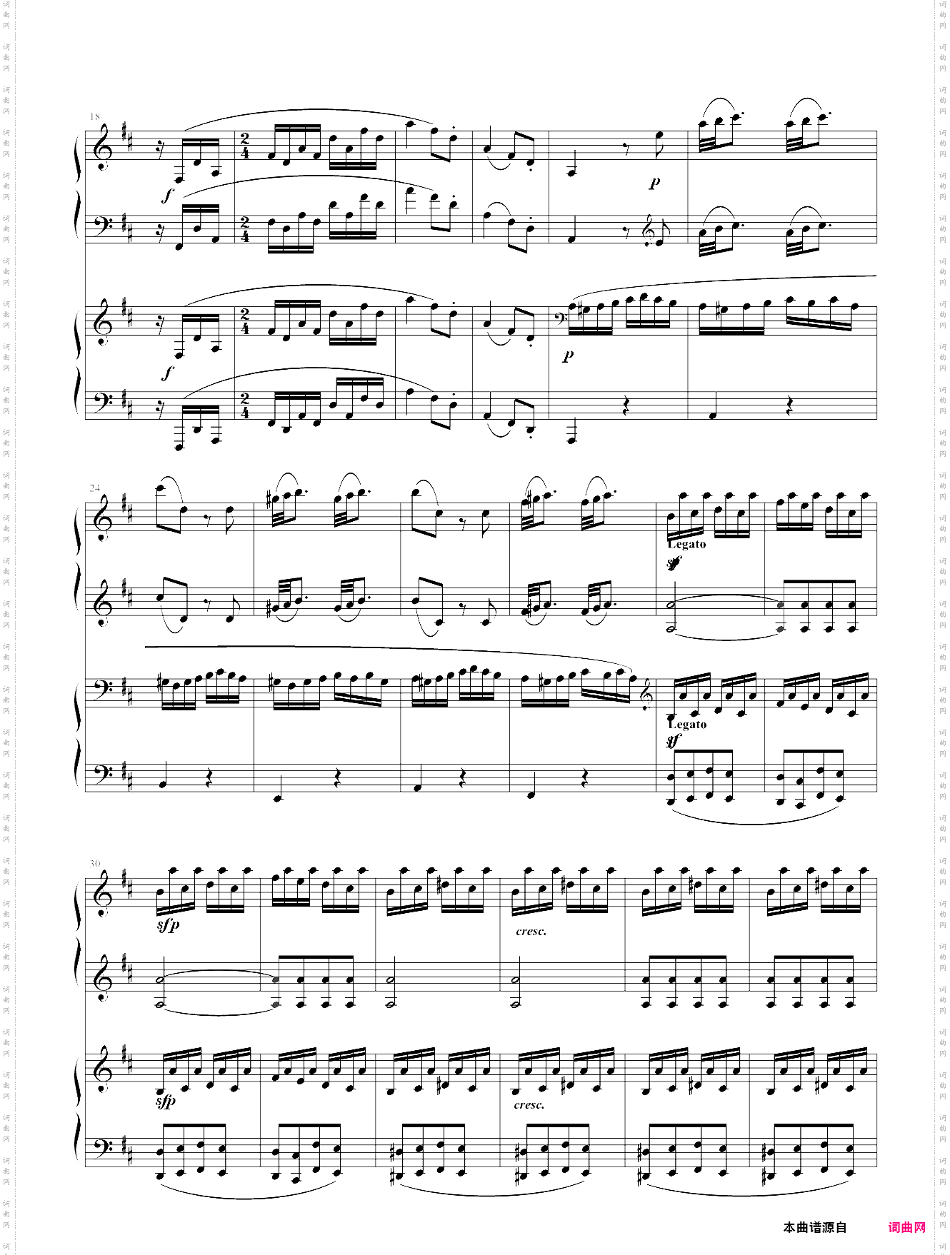 d大调双钢琴奏鸣曲 k448 第三乐章mozart·莫扎特