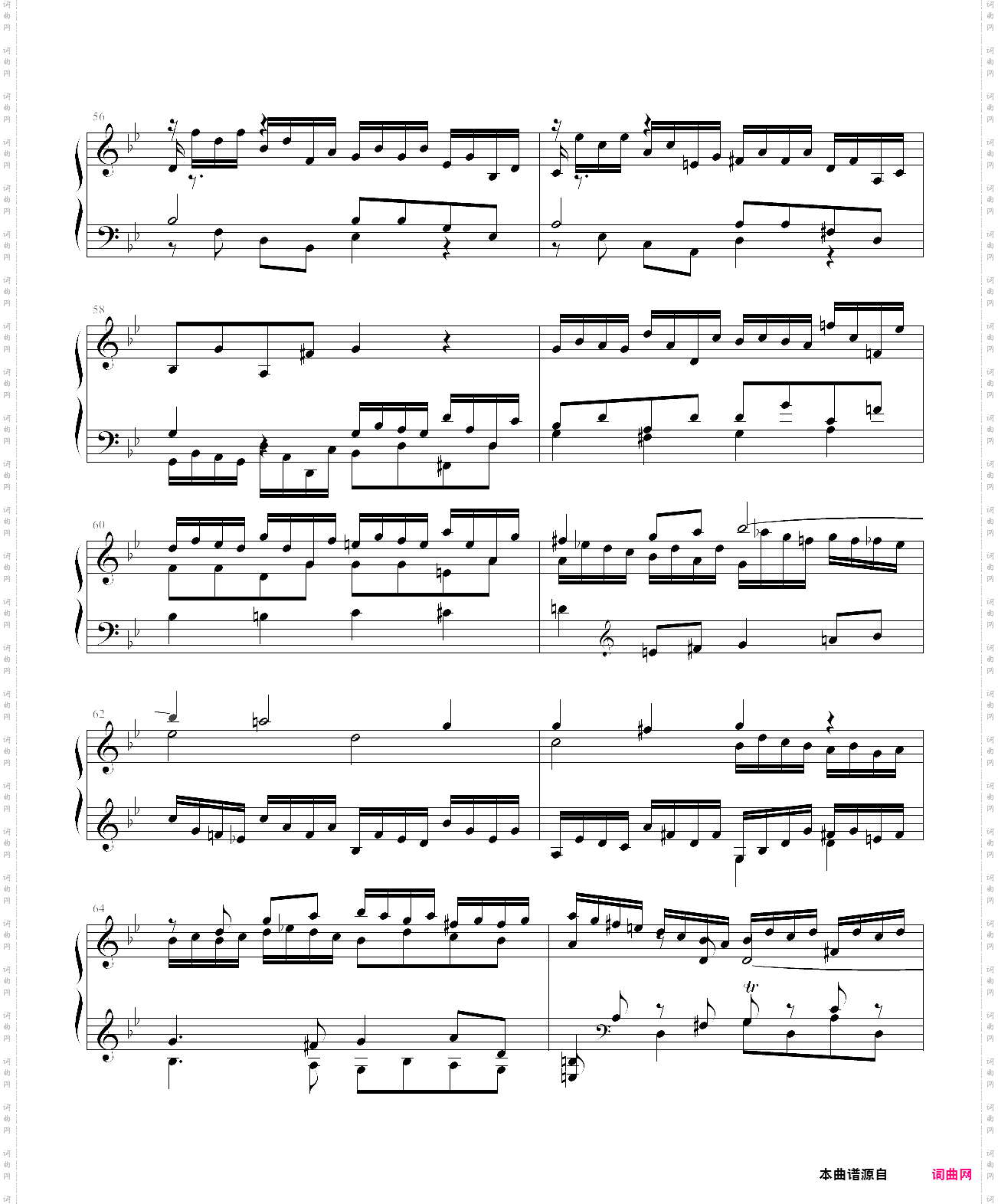 巴赫g小调赋格bwv578