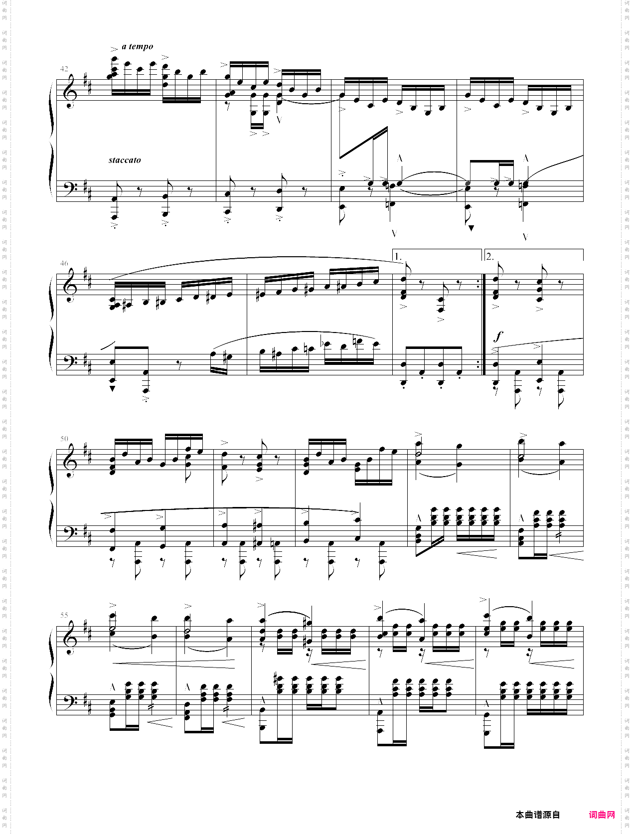 爆难第一号威风凛凛进行曲钢琴