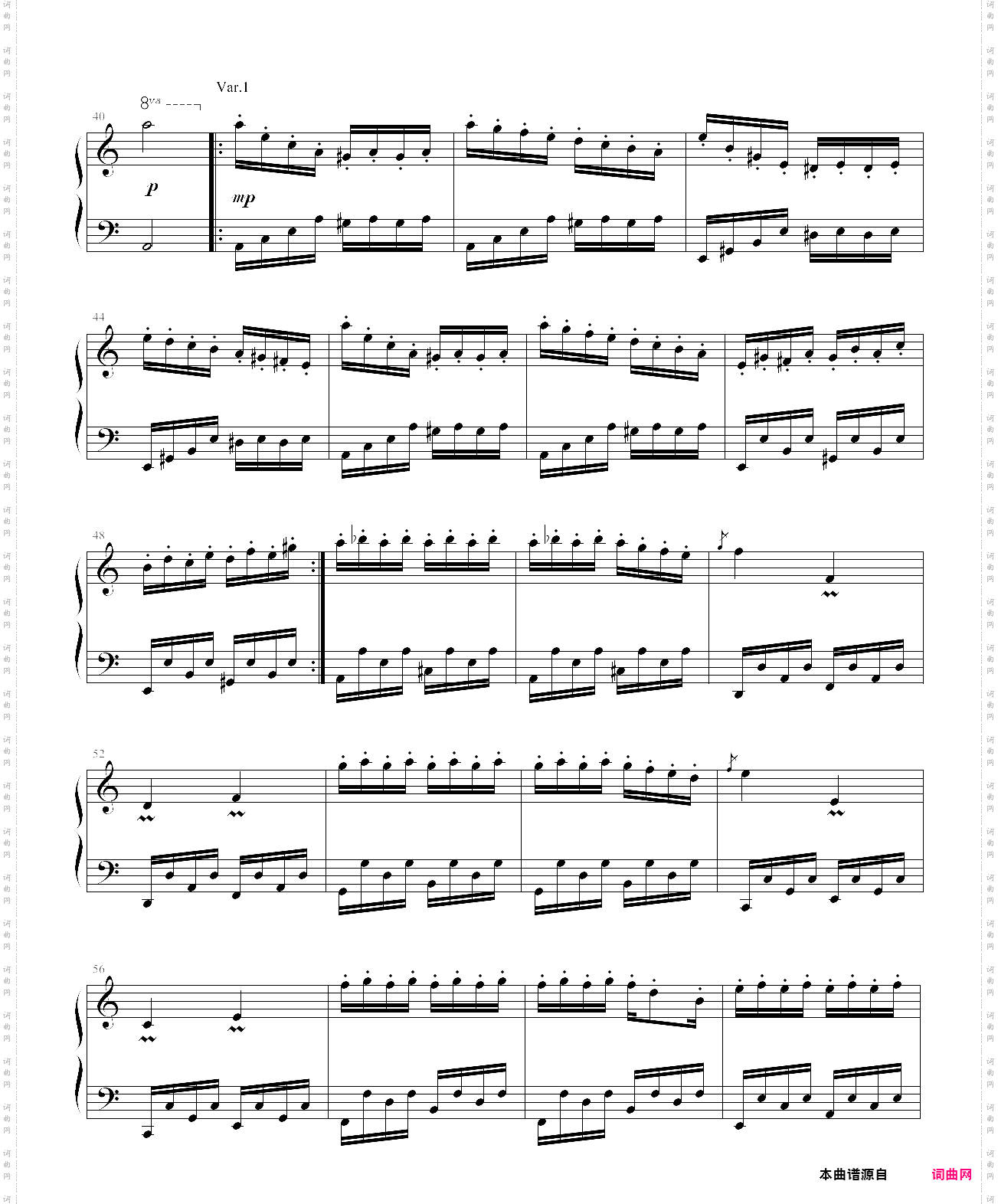 马克西姆帕格尼尼飞絮曲，标准版
