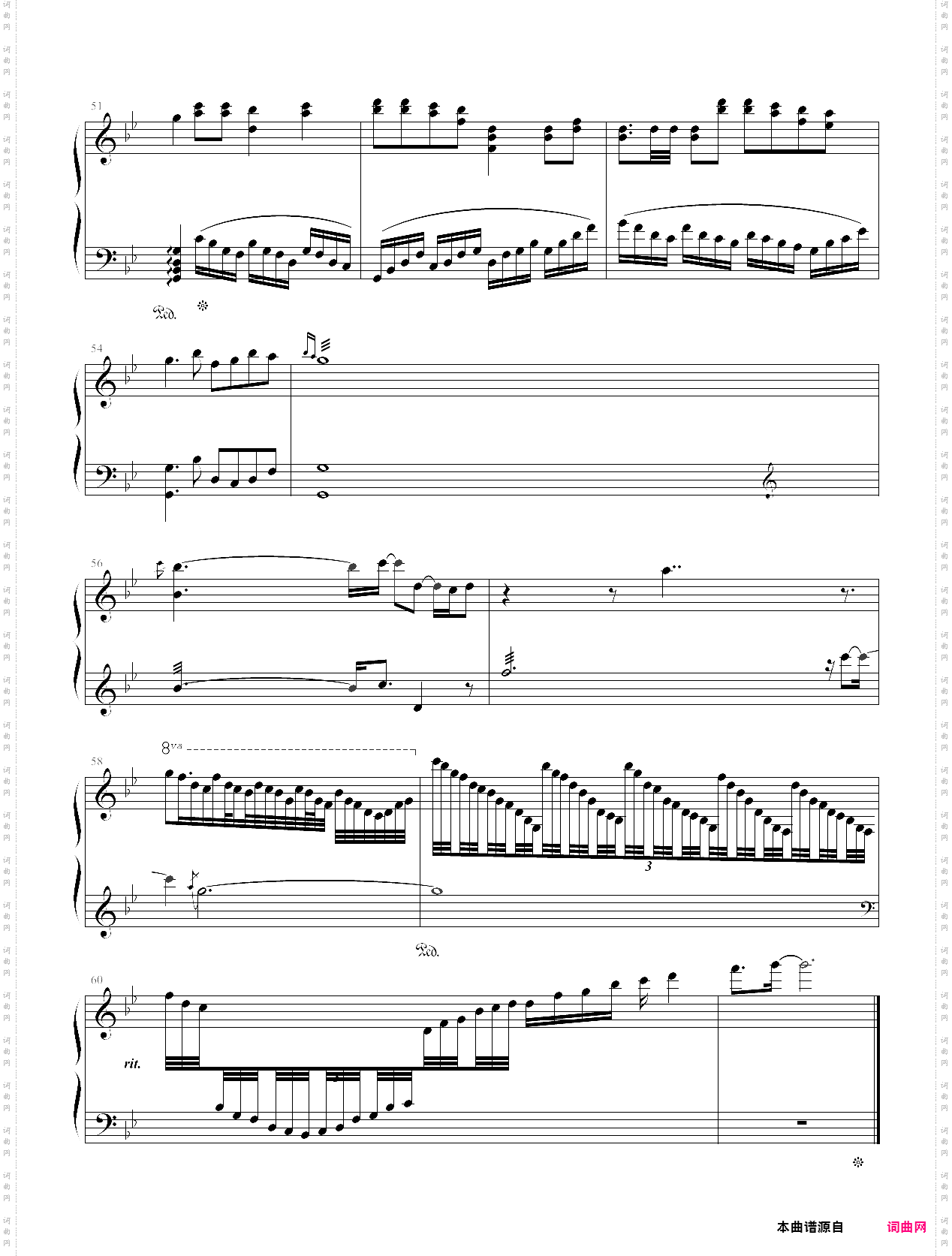 望江南钢琴独奏谱