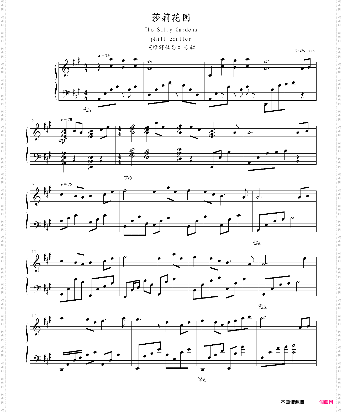 班得瑞 绿野仙踪 莎莉花园