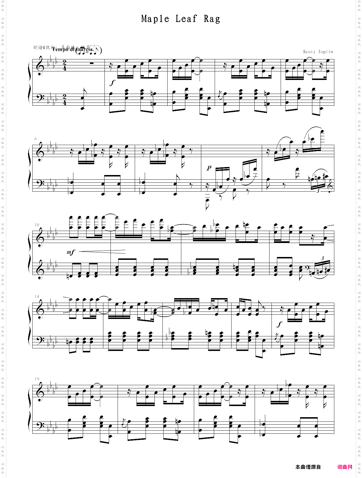 maple leaf rag