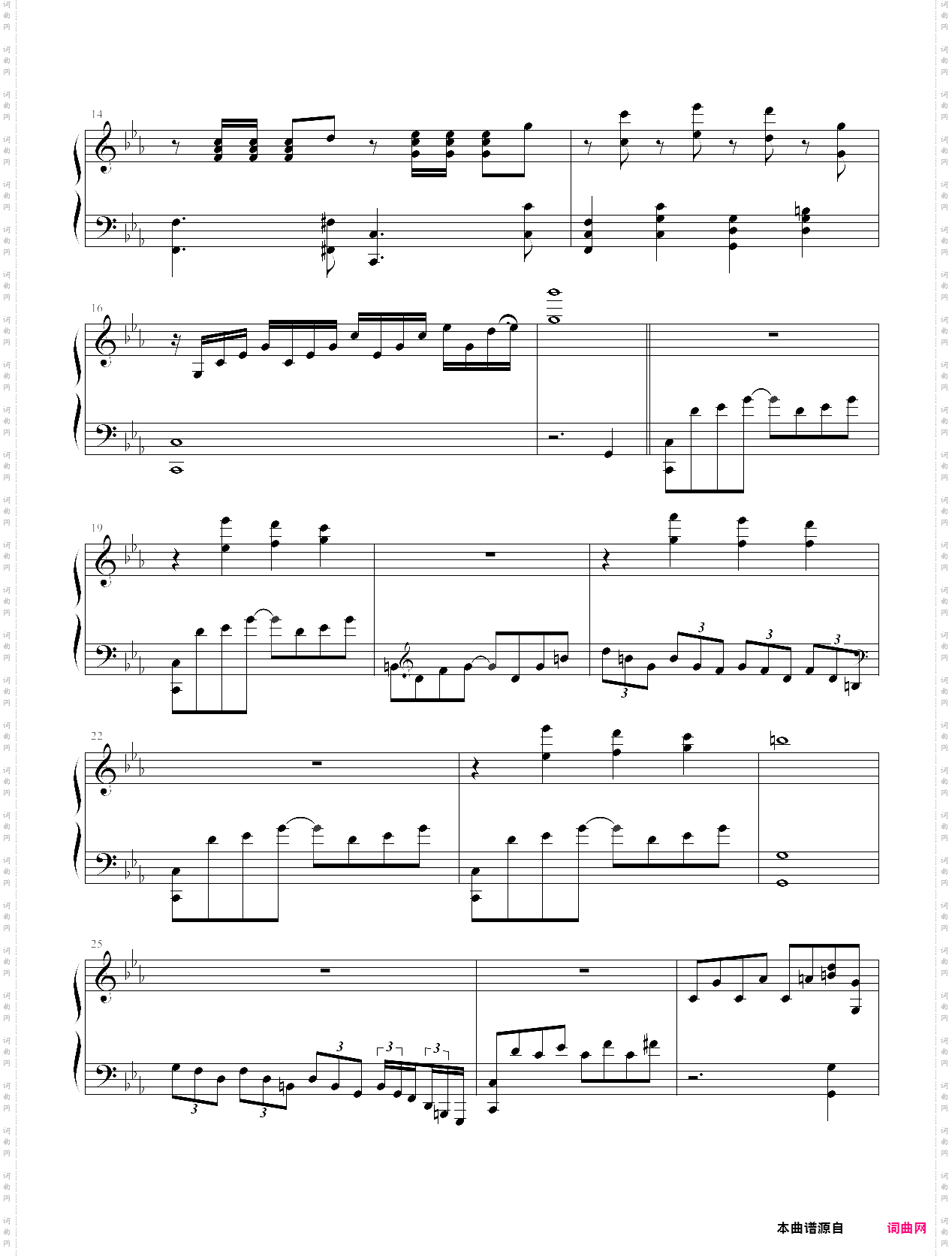 c小调钢琴曲