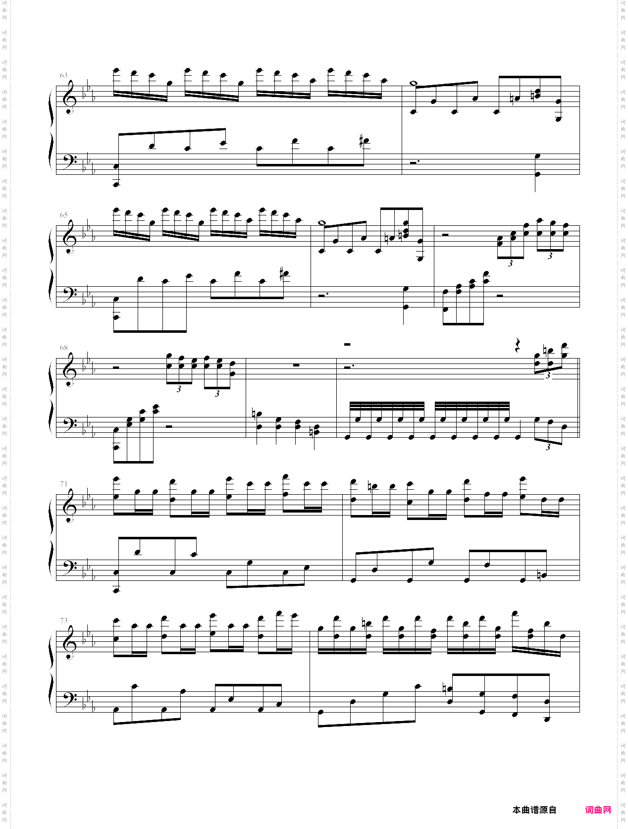 c小调钢琴曲