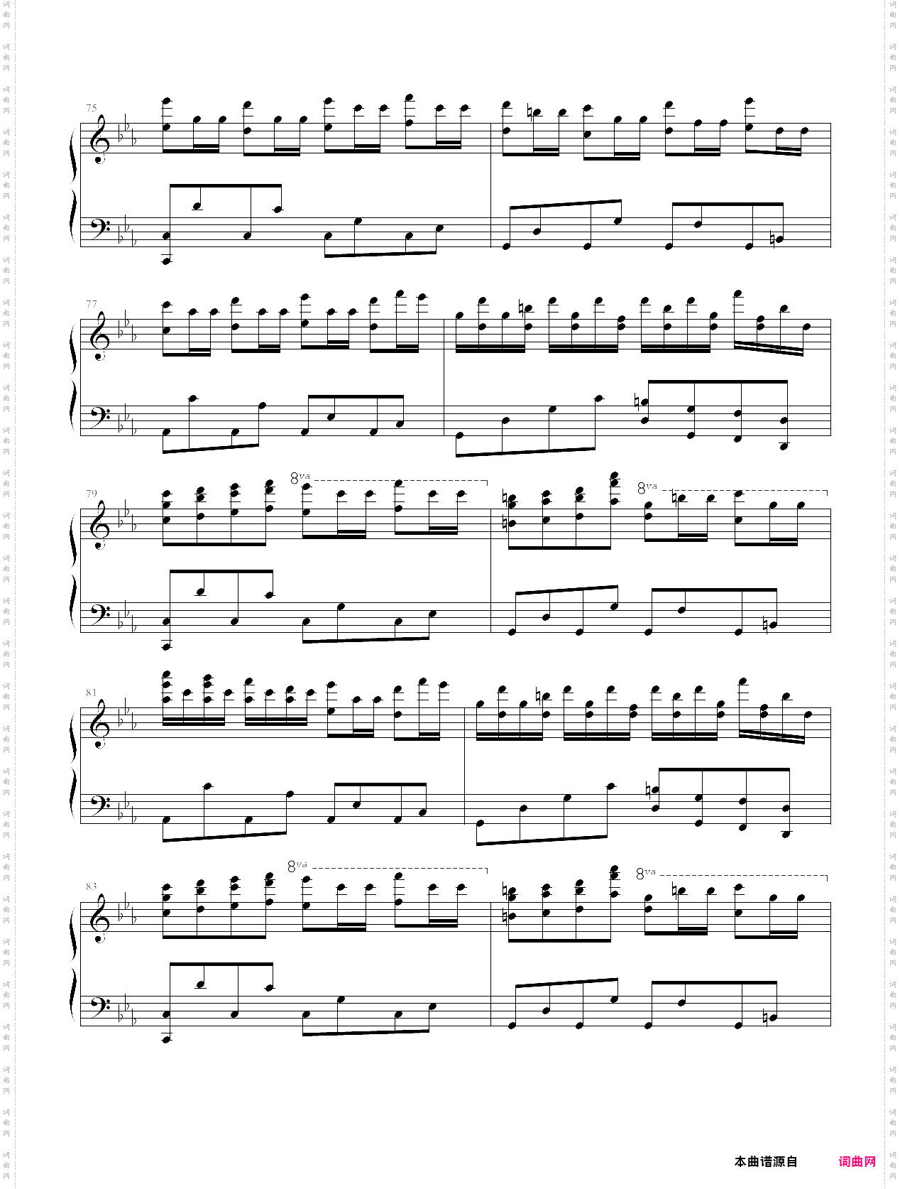 c小调钢琴曲