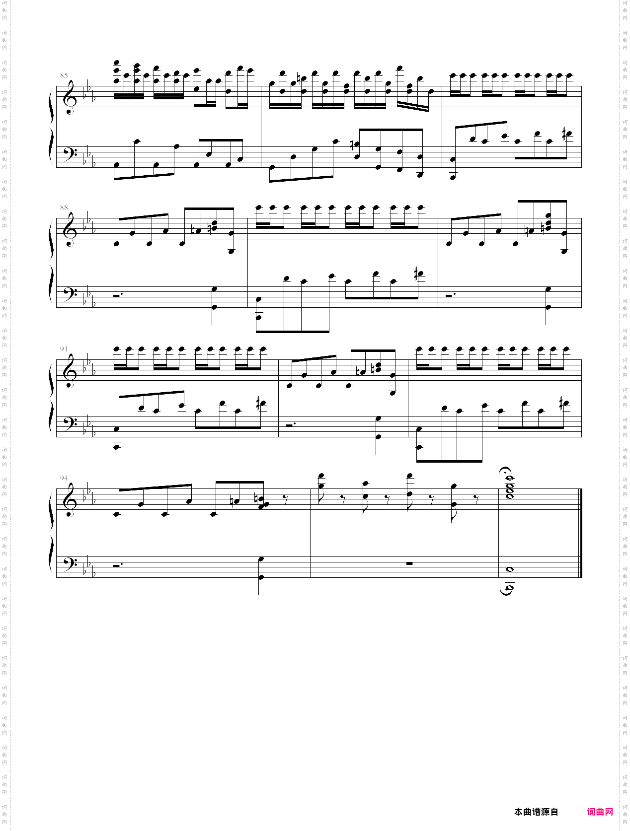 c小调钢琴曲