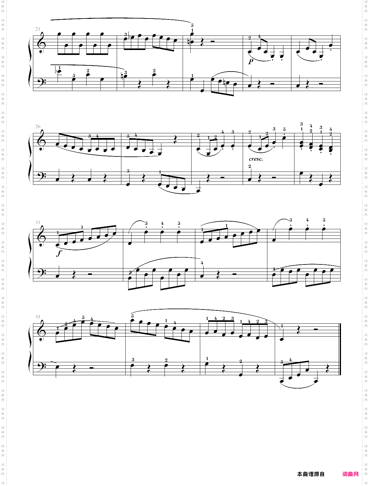 17_克列门蒂_小奏鸣曲_op36-no1_c大调_第一乐章