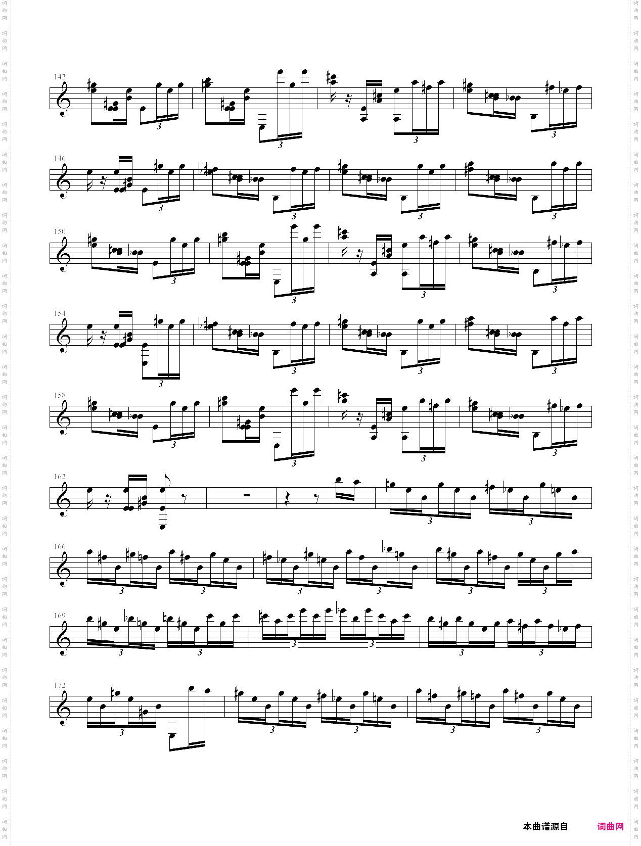 魔笛主题变奏曲单手