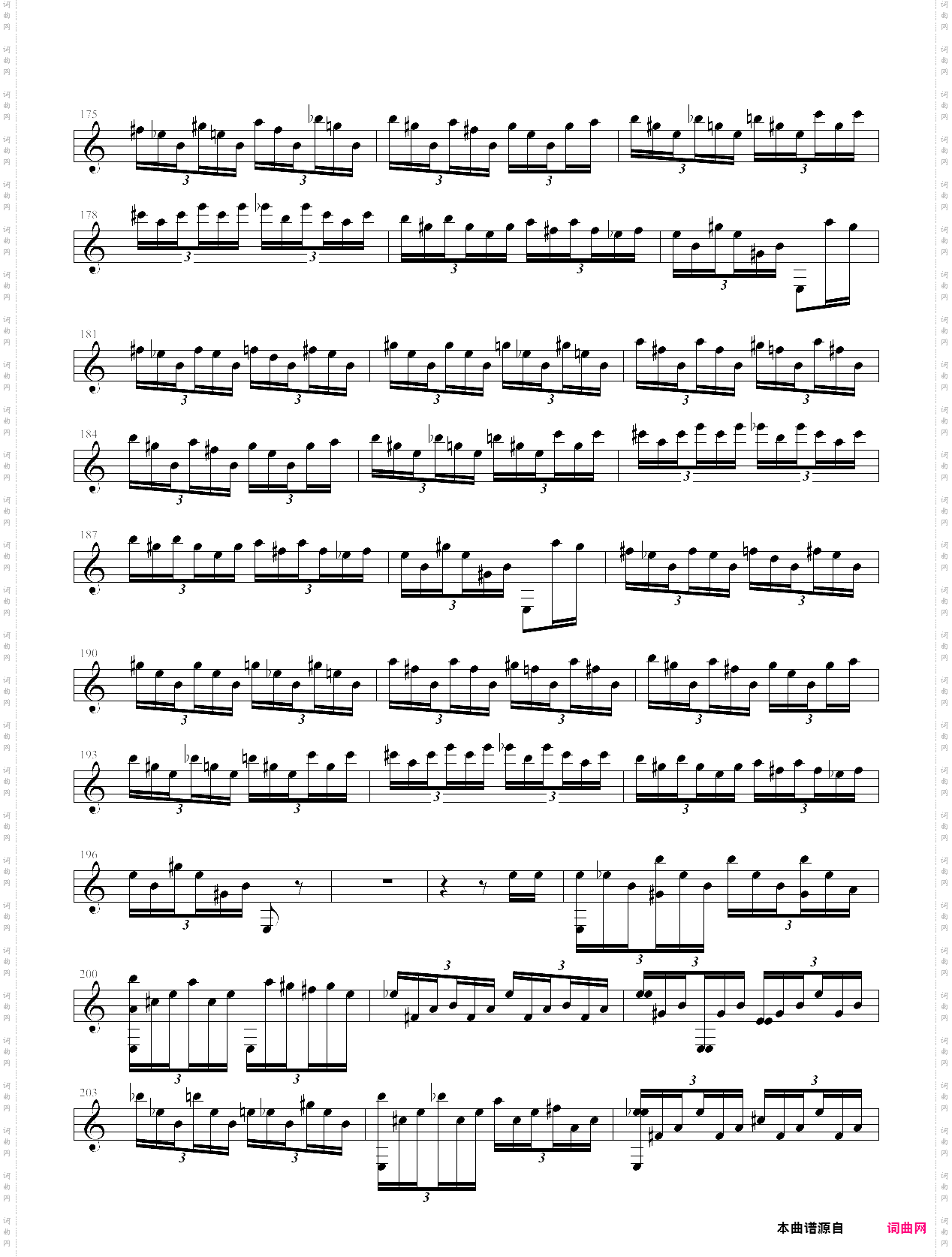 魔笛主题变奏曲单手