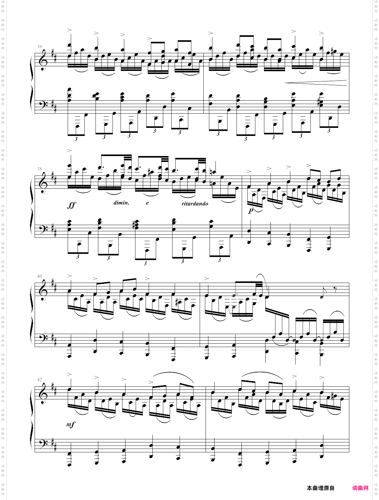 《固定低音》 带着宗教虔诚而感人至深的钢琴曲