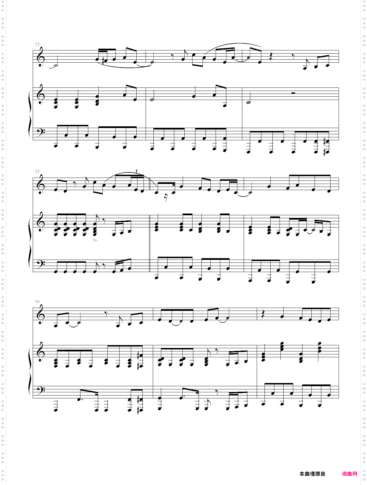 speechless原版琴谱