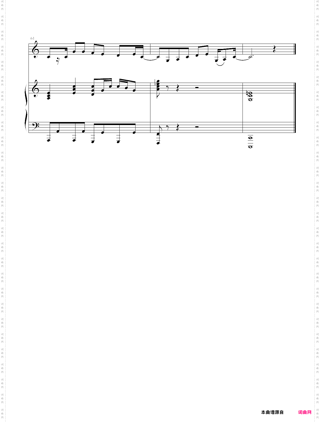 speechless原版琴谱