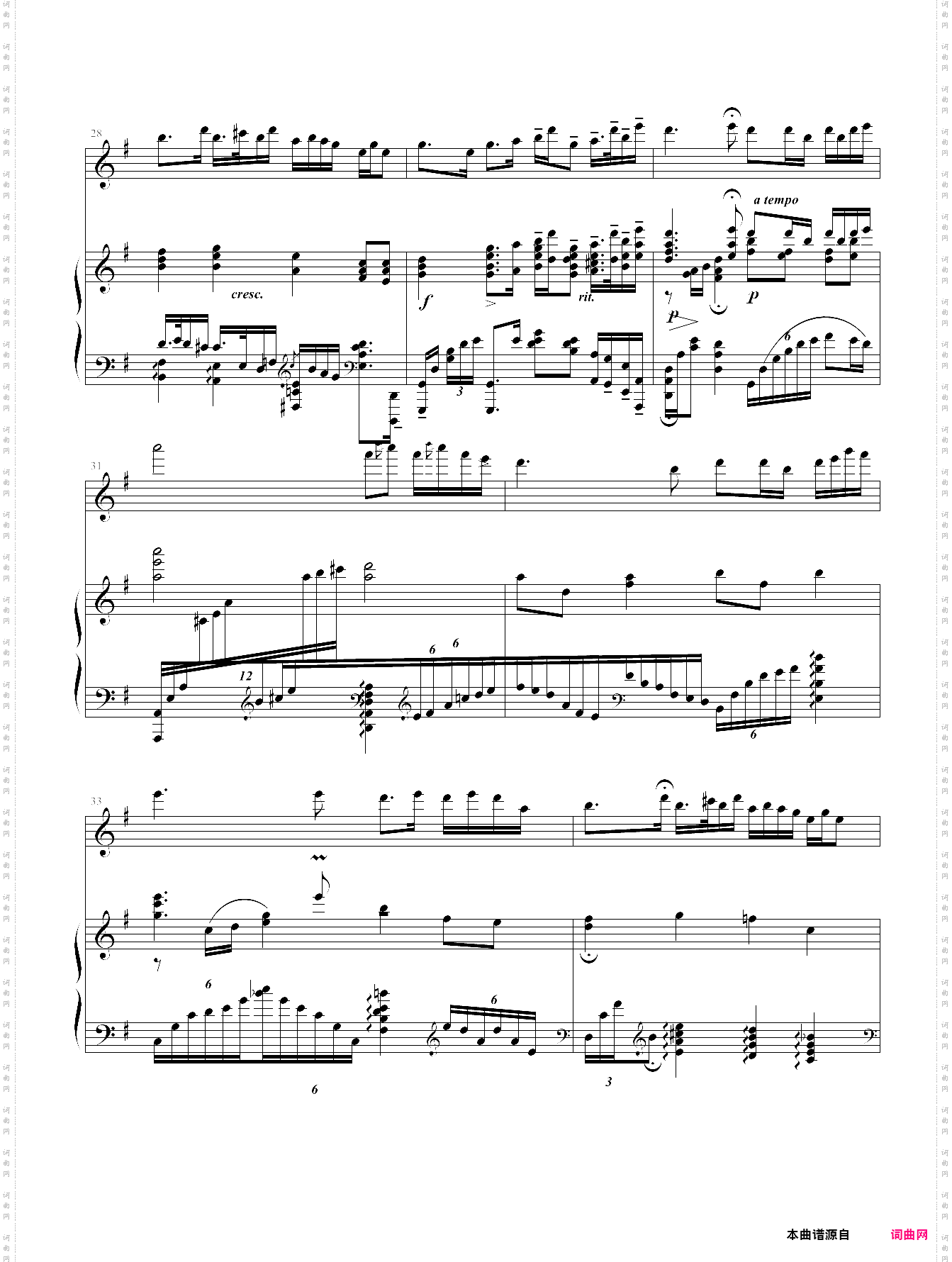 二泉映月钢伴版