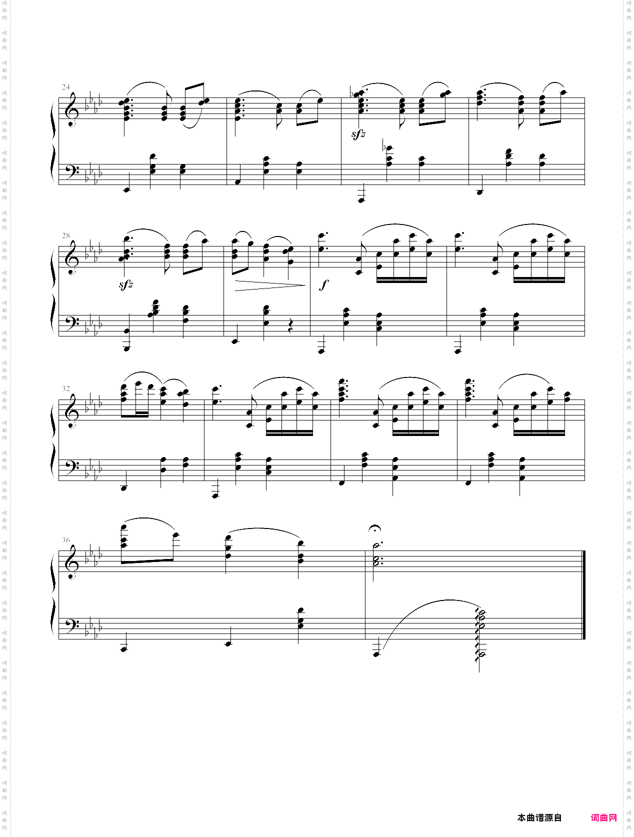 降a大调圆舞曲op39no·15