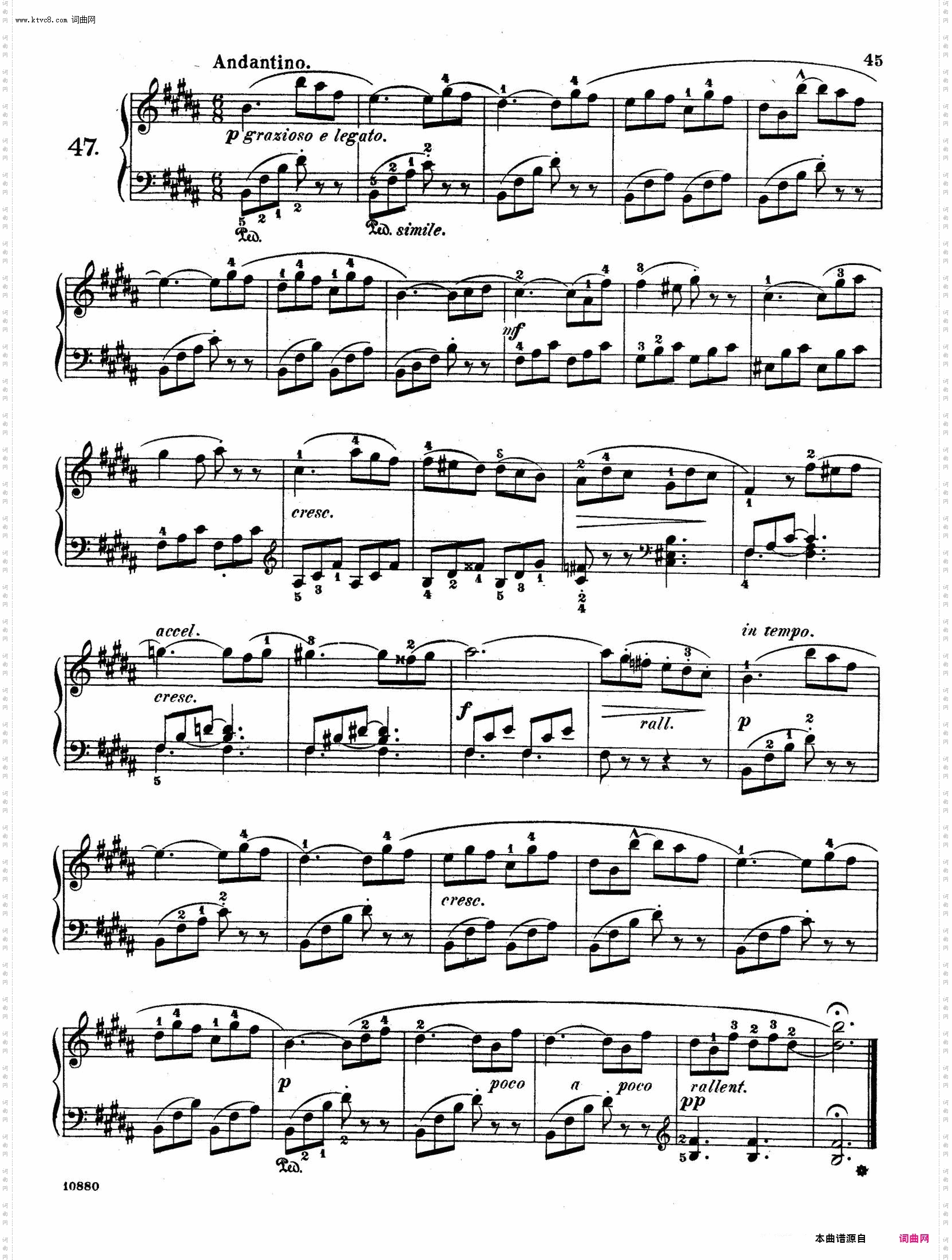 Etudes Enfantines Op·37儿童钢琴练习曲 第46——50首