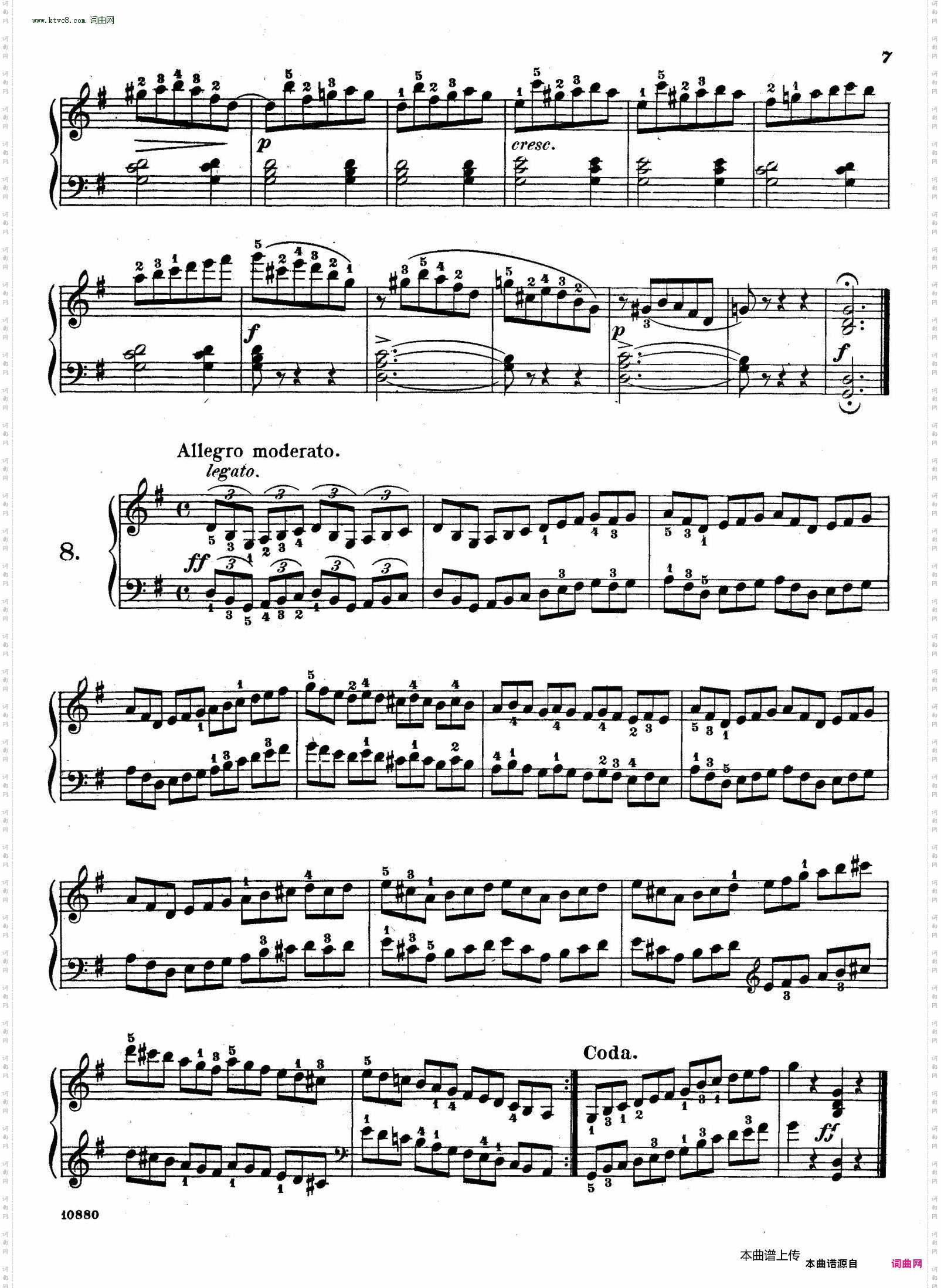 Etudes Enfantines Op·37儿童钢琴练习曲 第7——10首