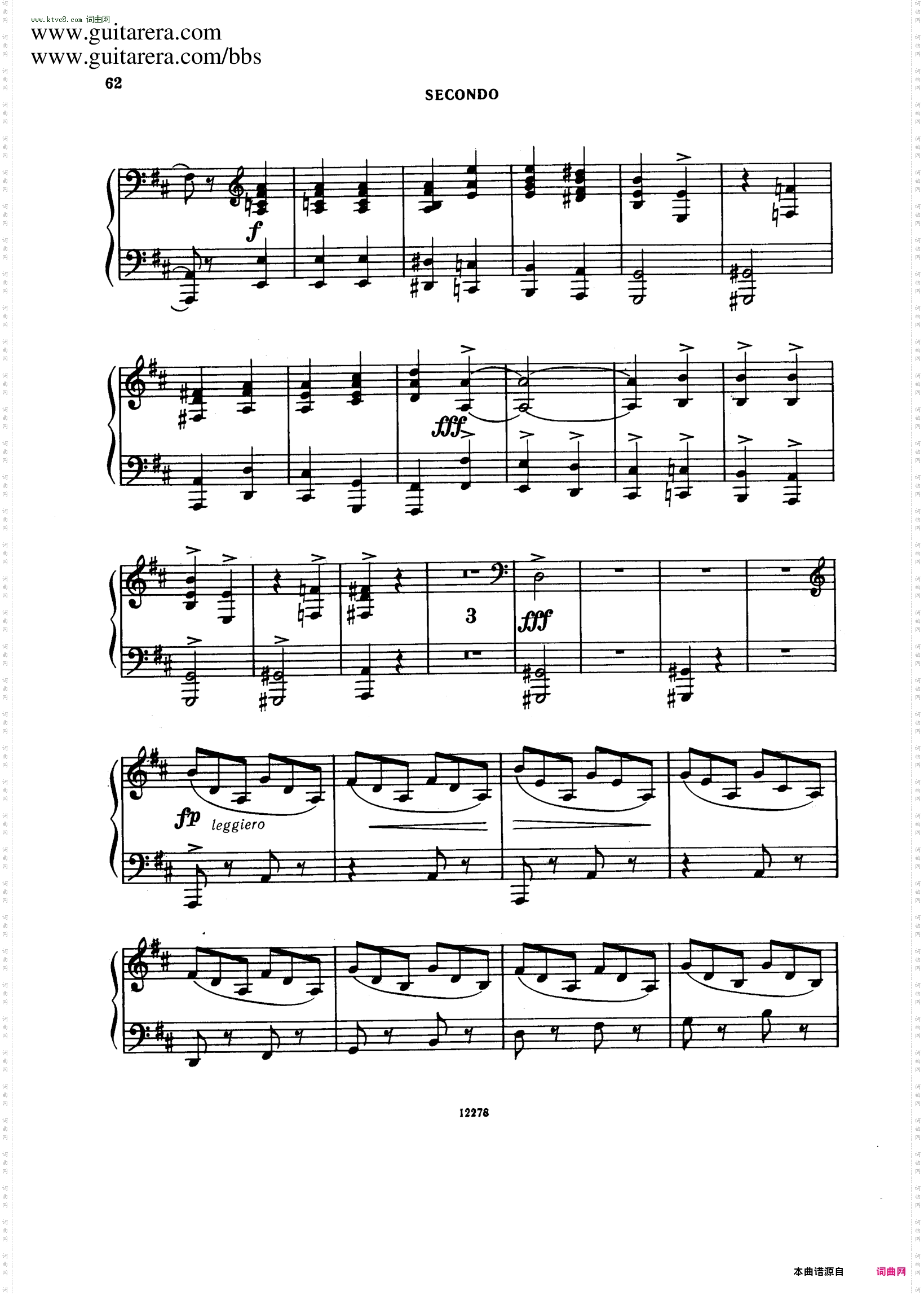 Tarantella in D MajorD大调塔兰泰拉舞曲·四手联弹
