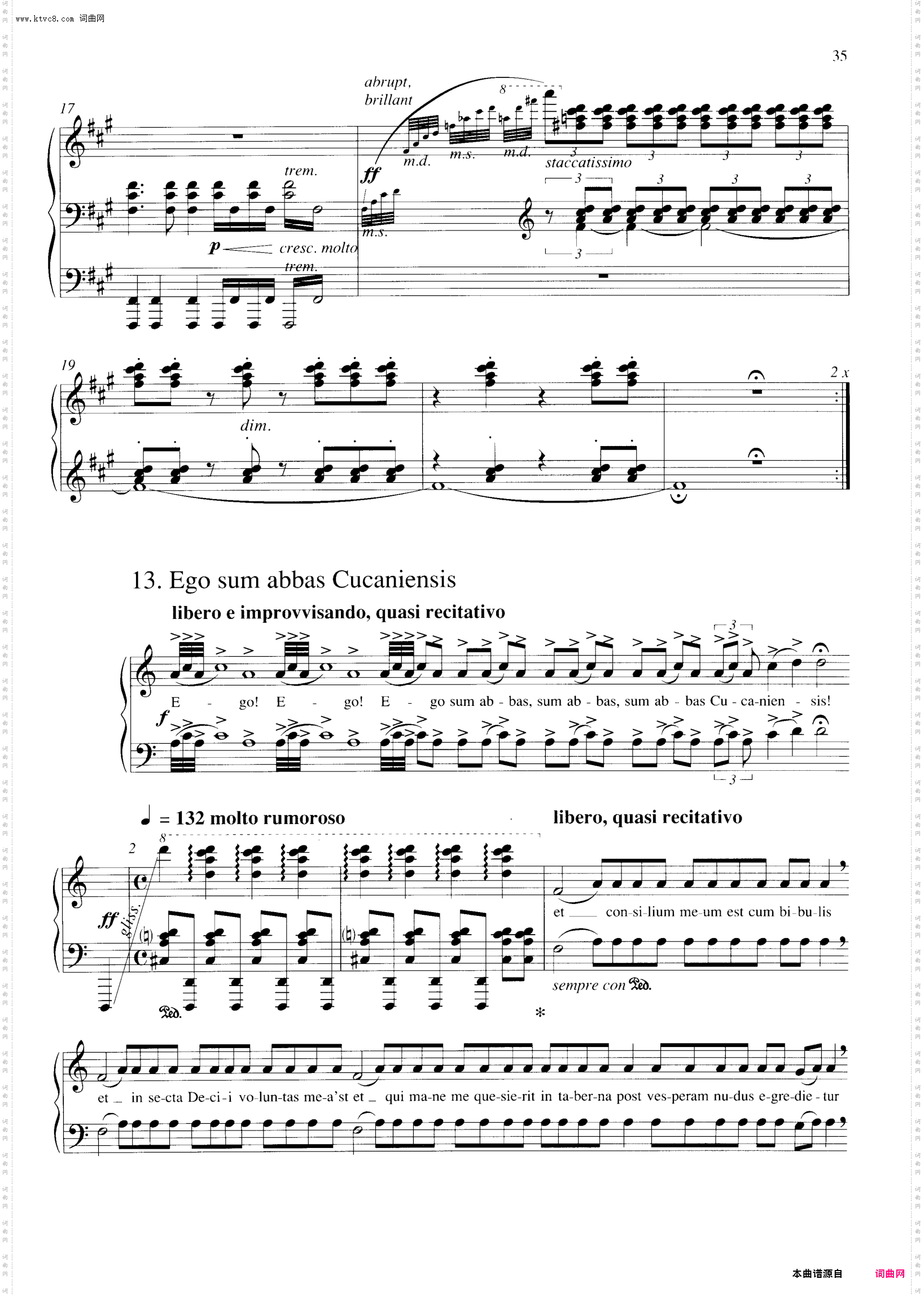 Carmina Burana布兰诗歌_ 清唱剧 