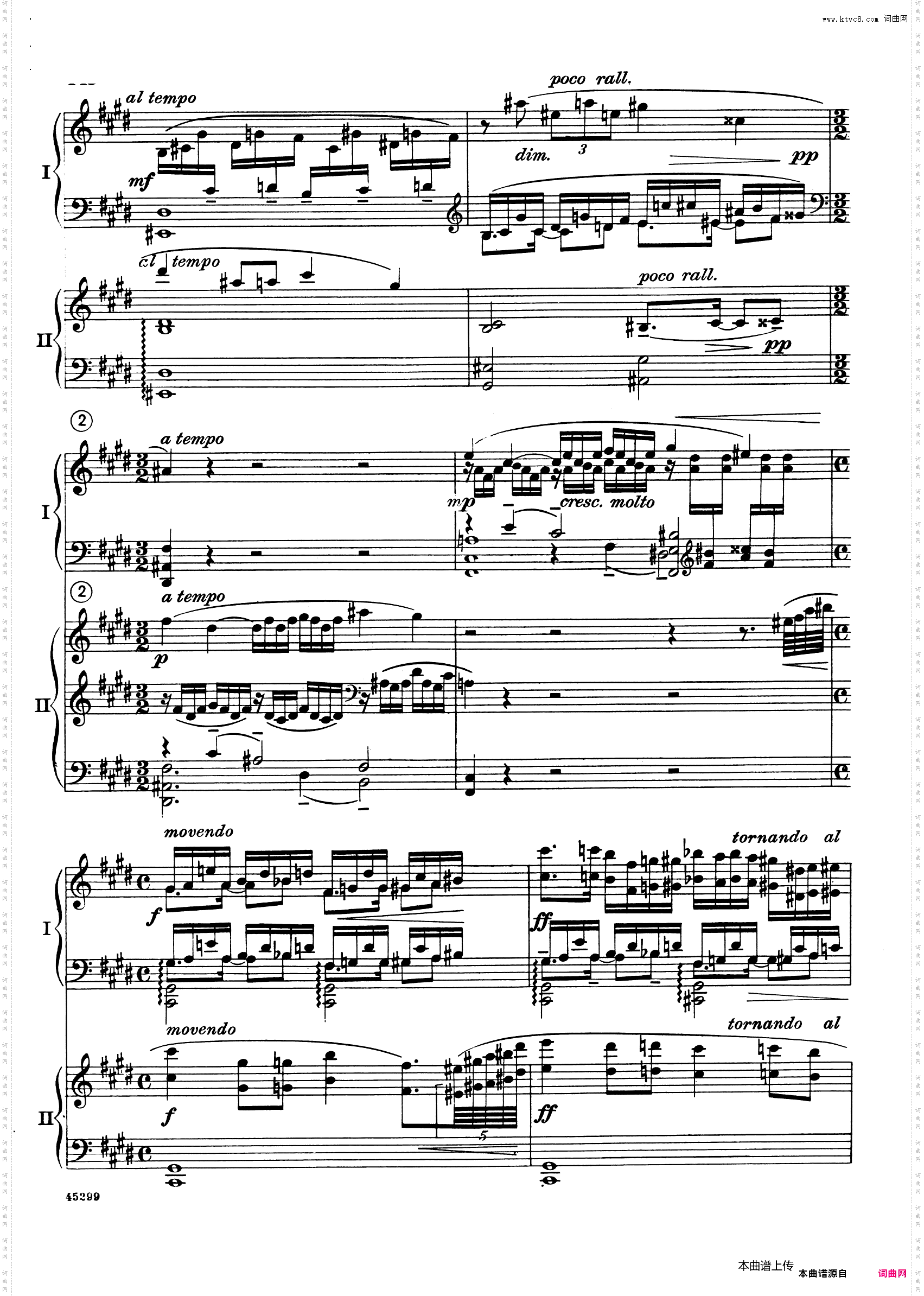 Piano Concerto Op·38钢琴协奏曲·双钢琴·第二乐章