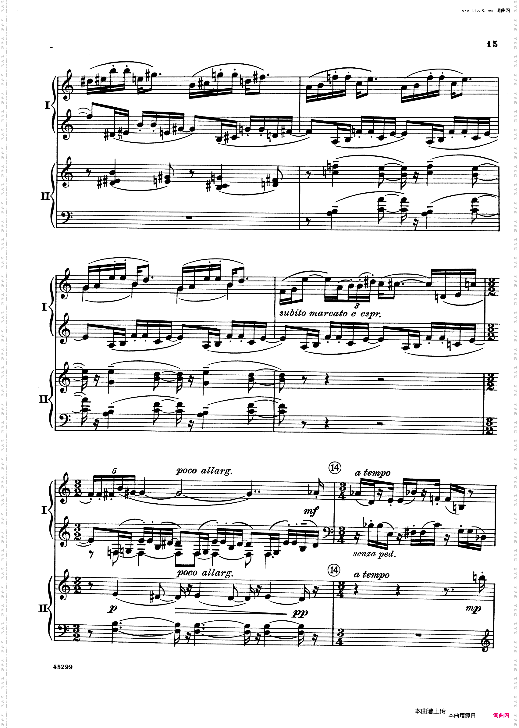 Piano Concerto Op·38钢琴协奏曲·双钢琴·第一乐章