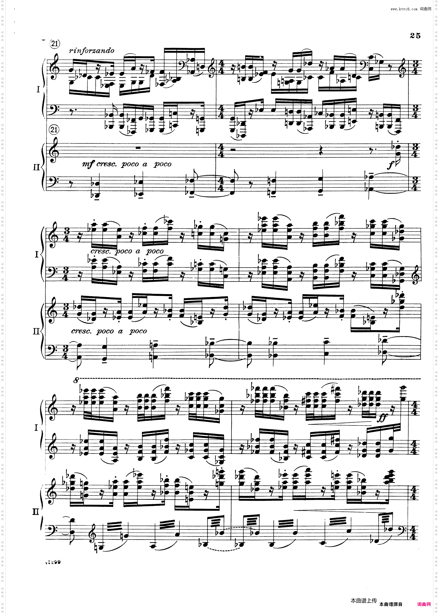 Piano Concerto Op·38钢琴协奏曲·双钢琴·第一乐章