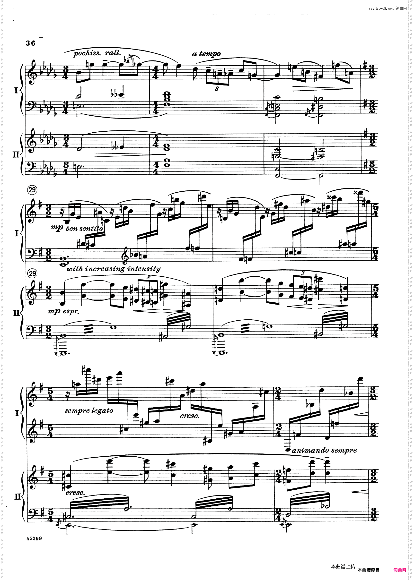 Piano Concerto Op·38钢琴协奏曲·双钢琴·第一乐章