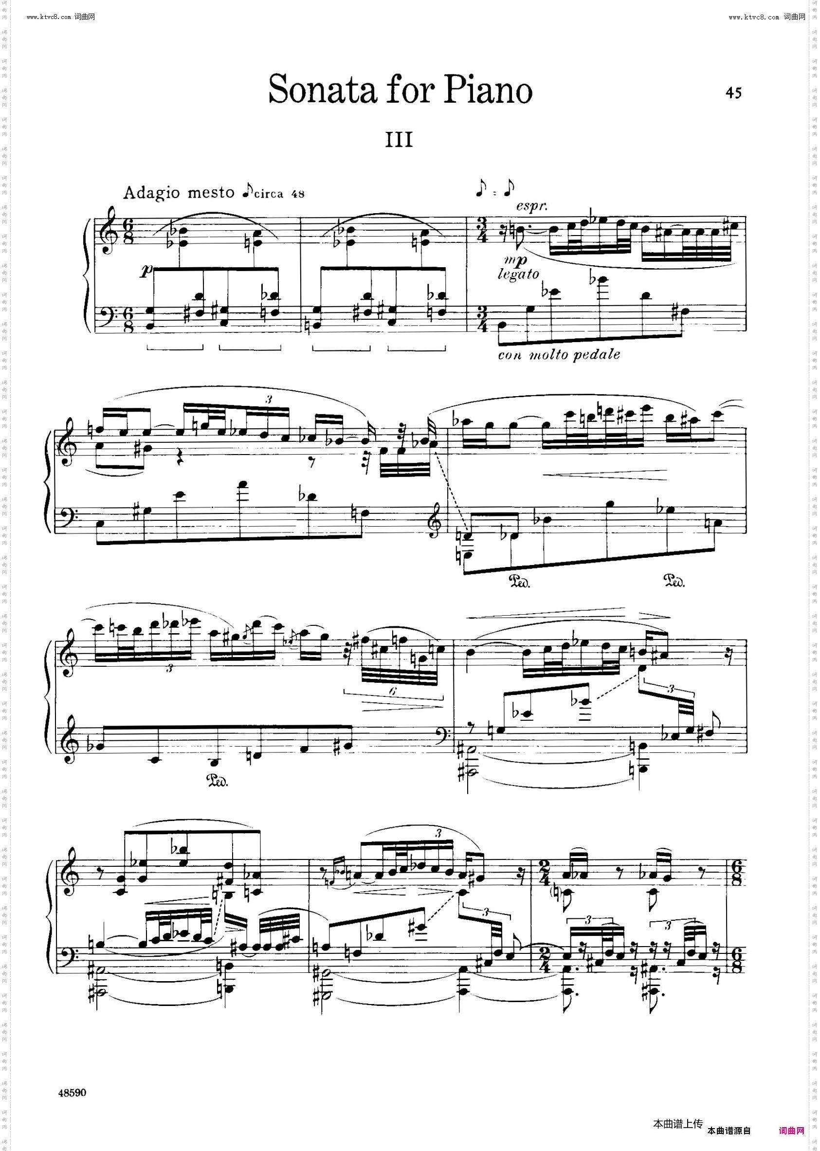 Piano Sonata Op·26钢琴奏鸣曲·第三乐章