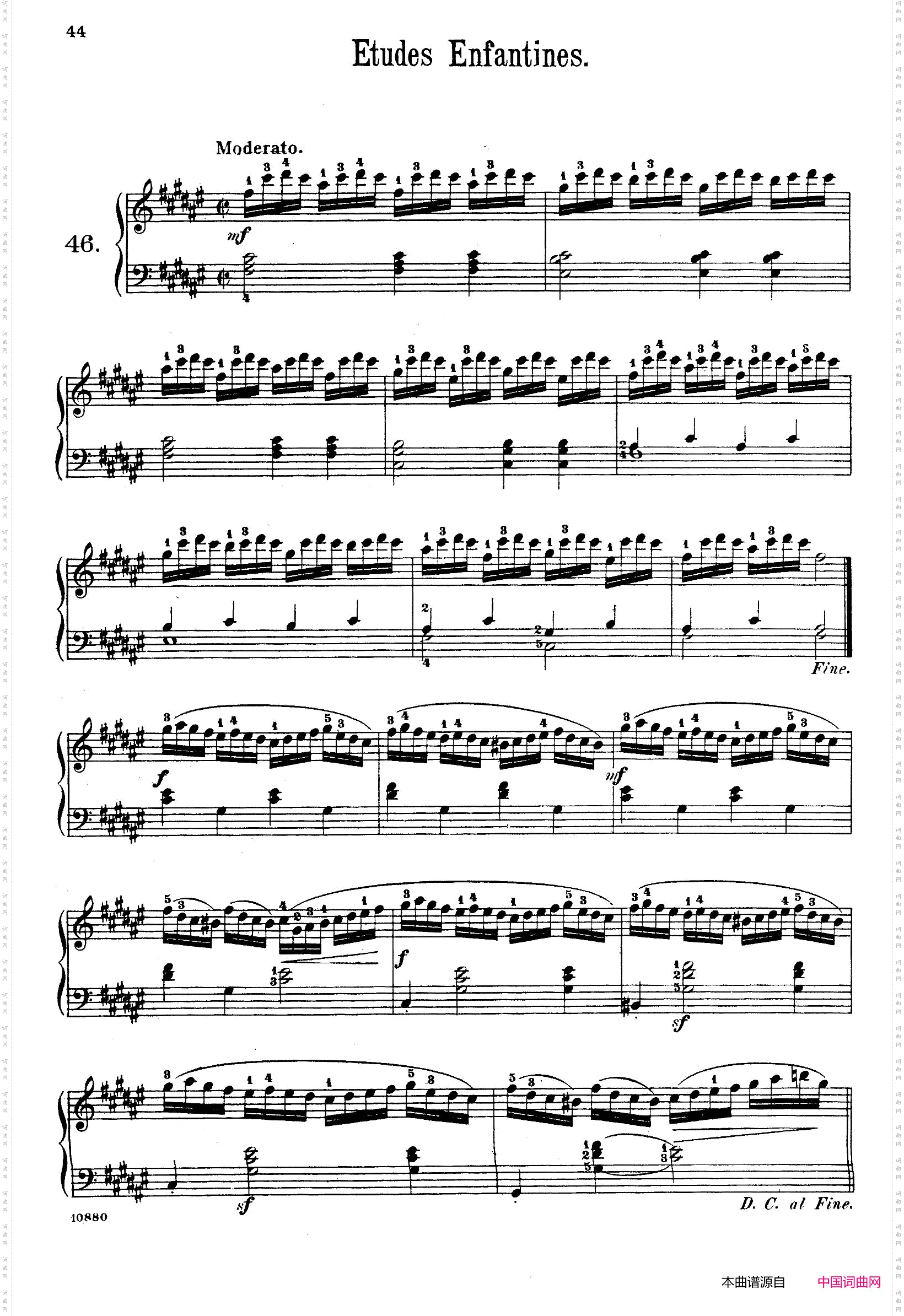 Etudes Enfantines Op·37儿童钢琴练习曲 第46——50首