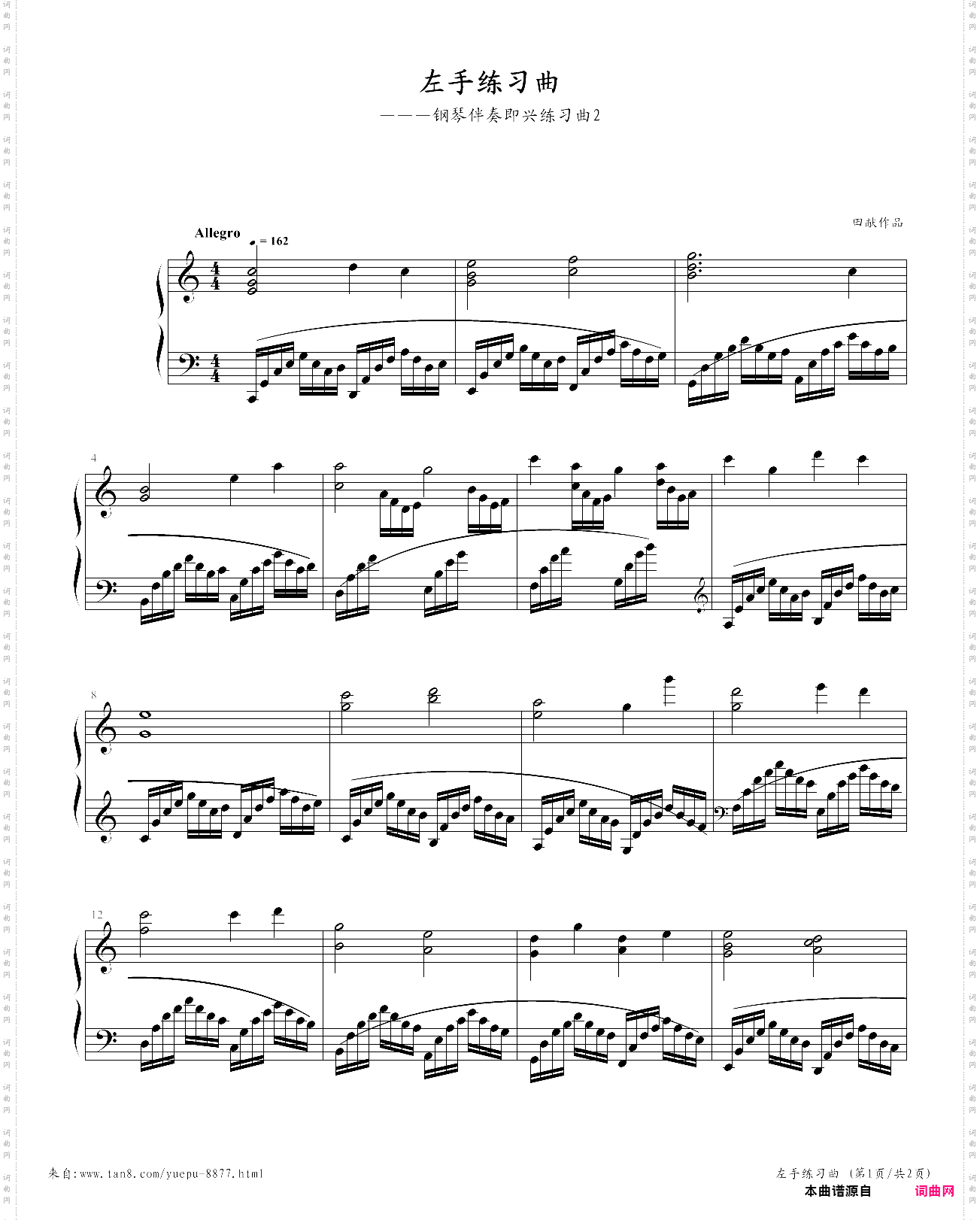 左手练习曲