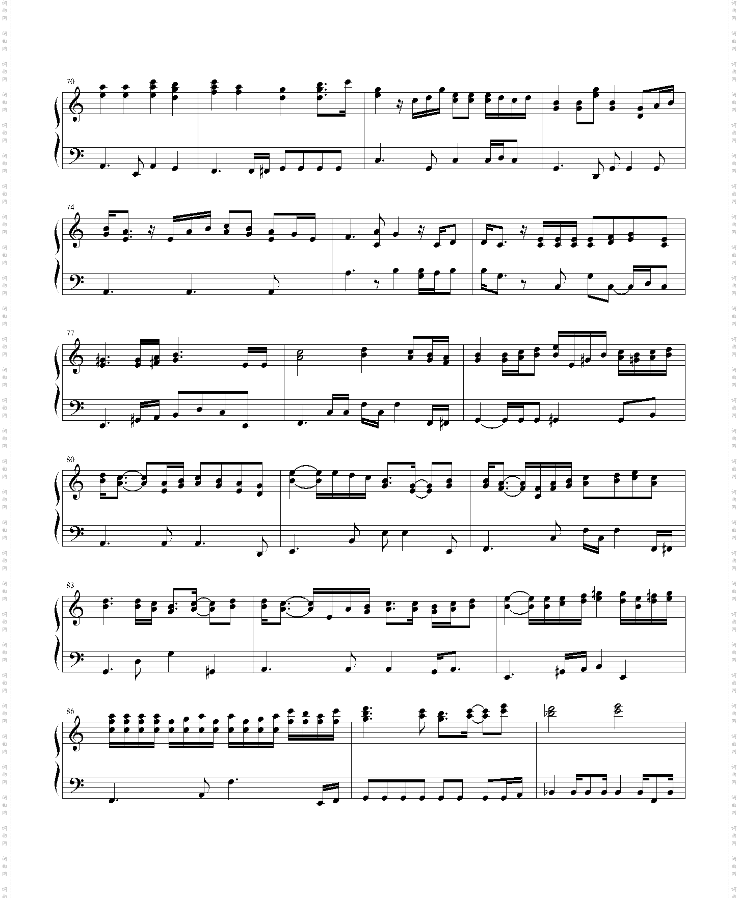 taers钢琴版