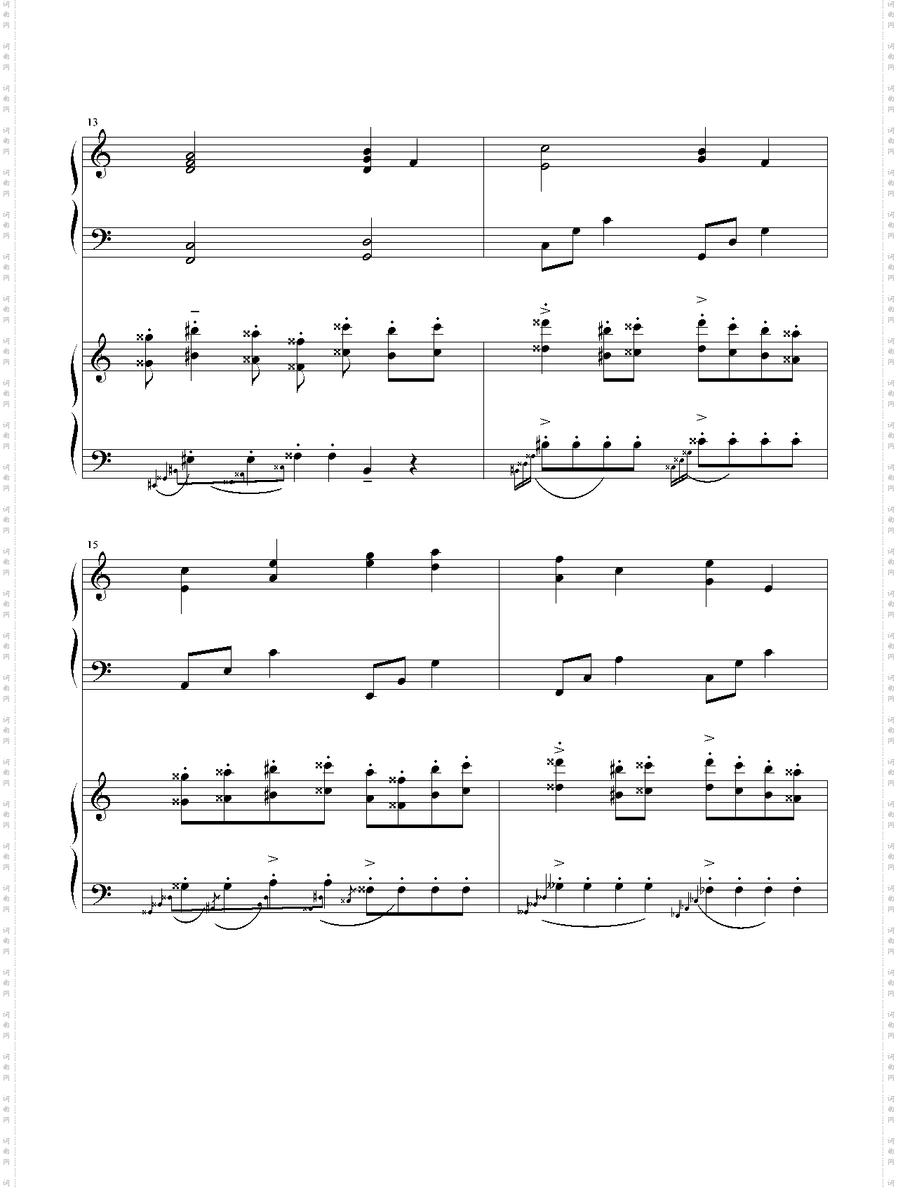 土耳其进行曲――卡农