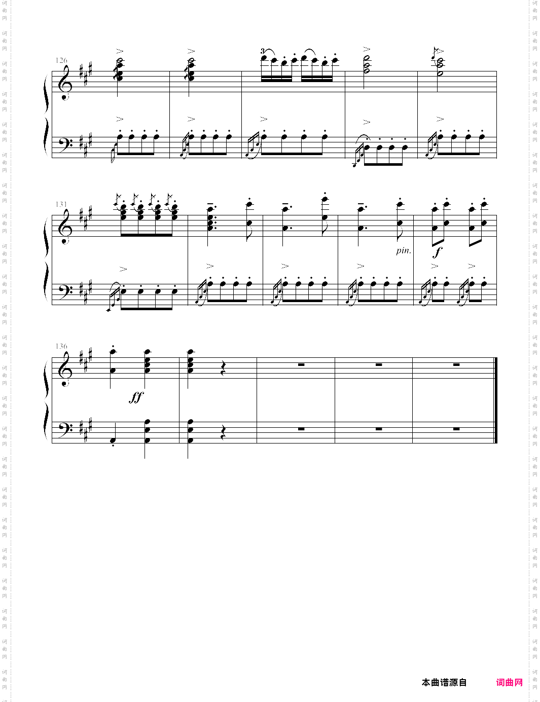 a大调奏鸣曲第三乐章