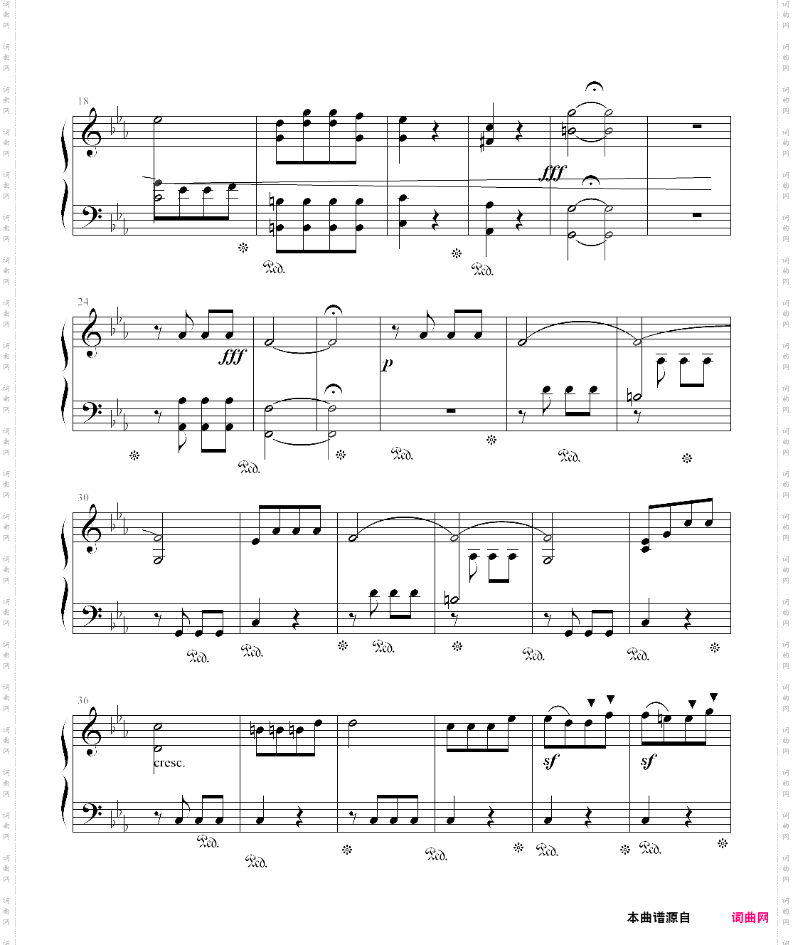 命运第一乐章钢琴独奏symphony fate ·no·1
