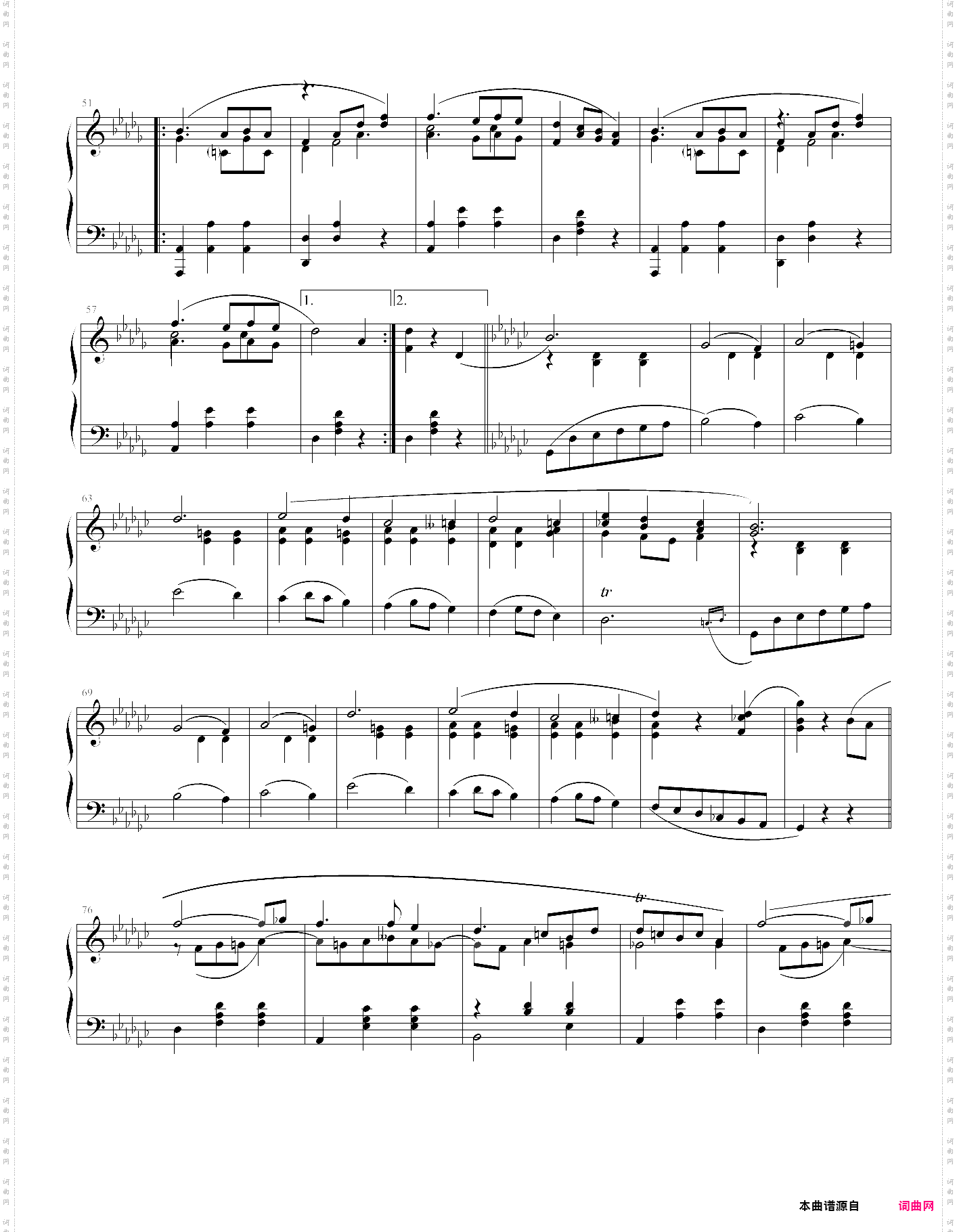 降d大调圆舞曲