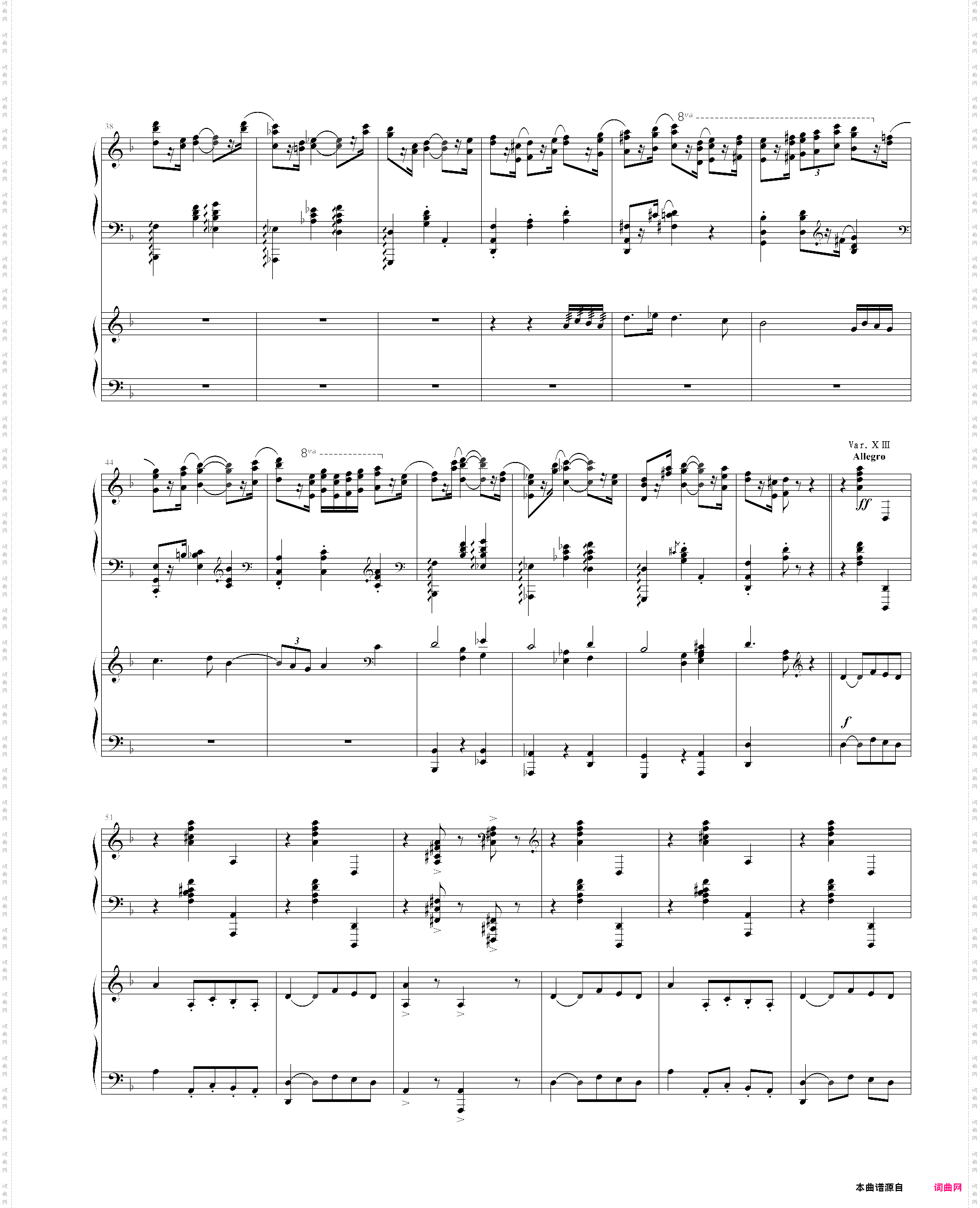 帕格尼尼主题狂想曲11~18变奏