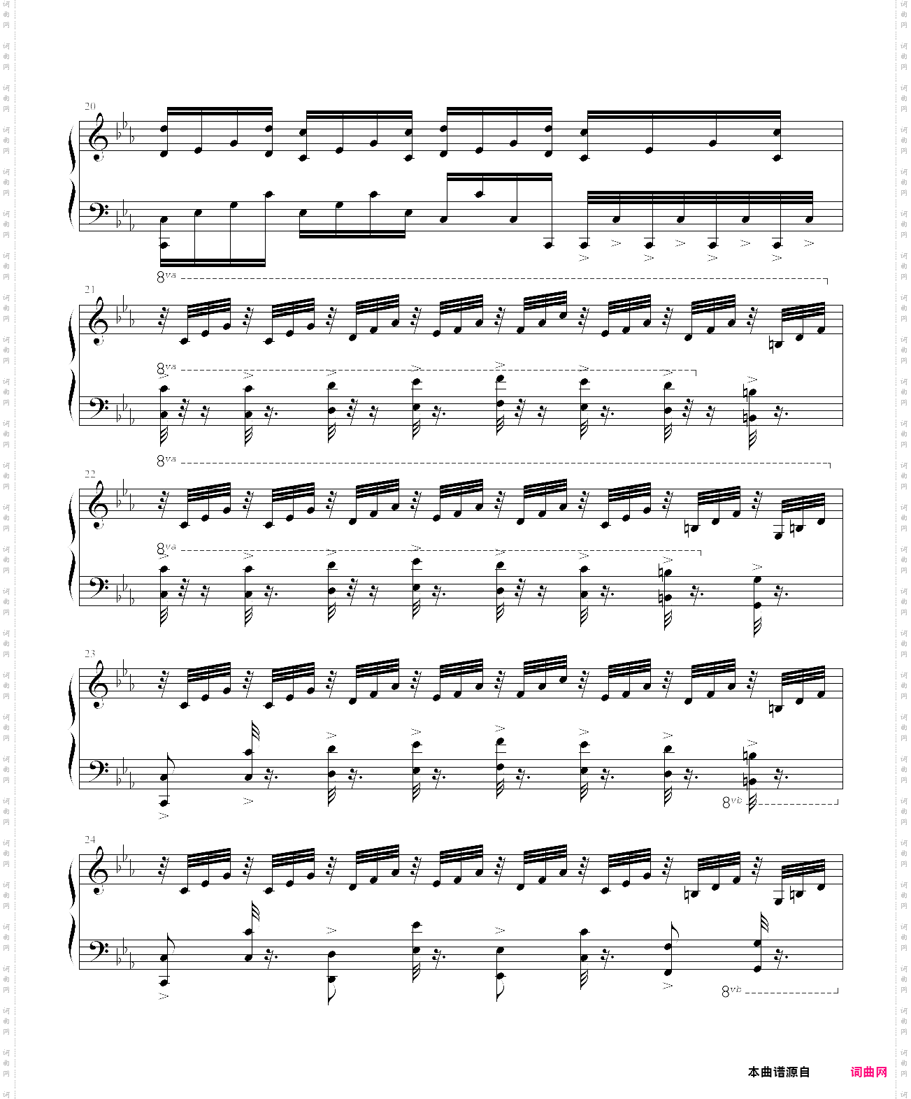 金曲奖杰伦宇豪双钢琴曲单钢琴谱