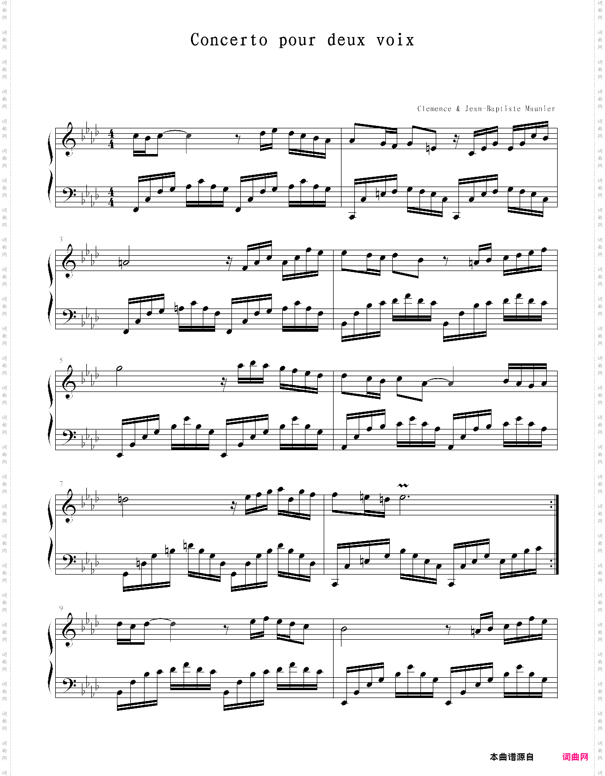 concerto pour deux voix-放牛班的春天