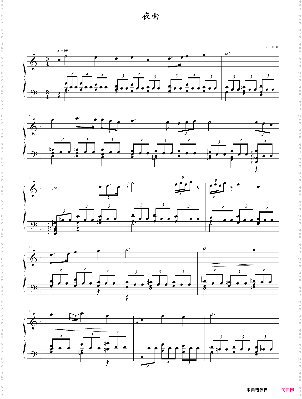 f大调夜曲