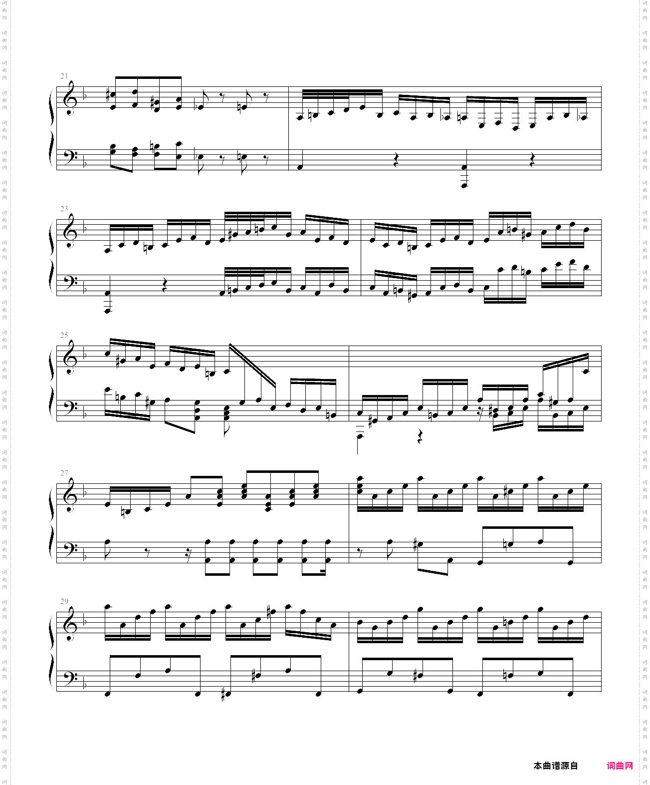 巴赫第一键盘钢琴乐协奏曲第一乐章