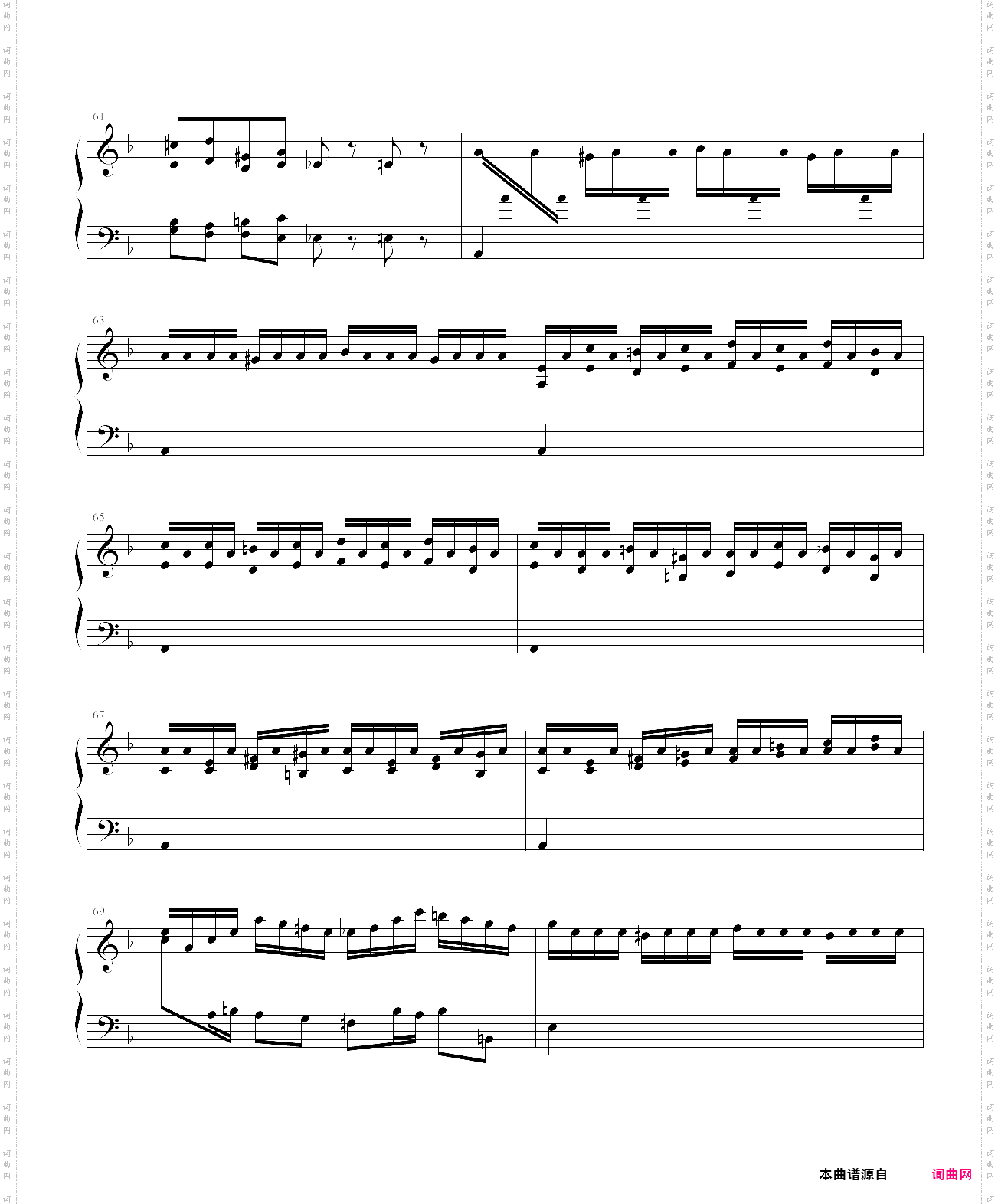 巴赫第一键盘钢琴乐协奏曲第一乐章