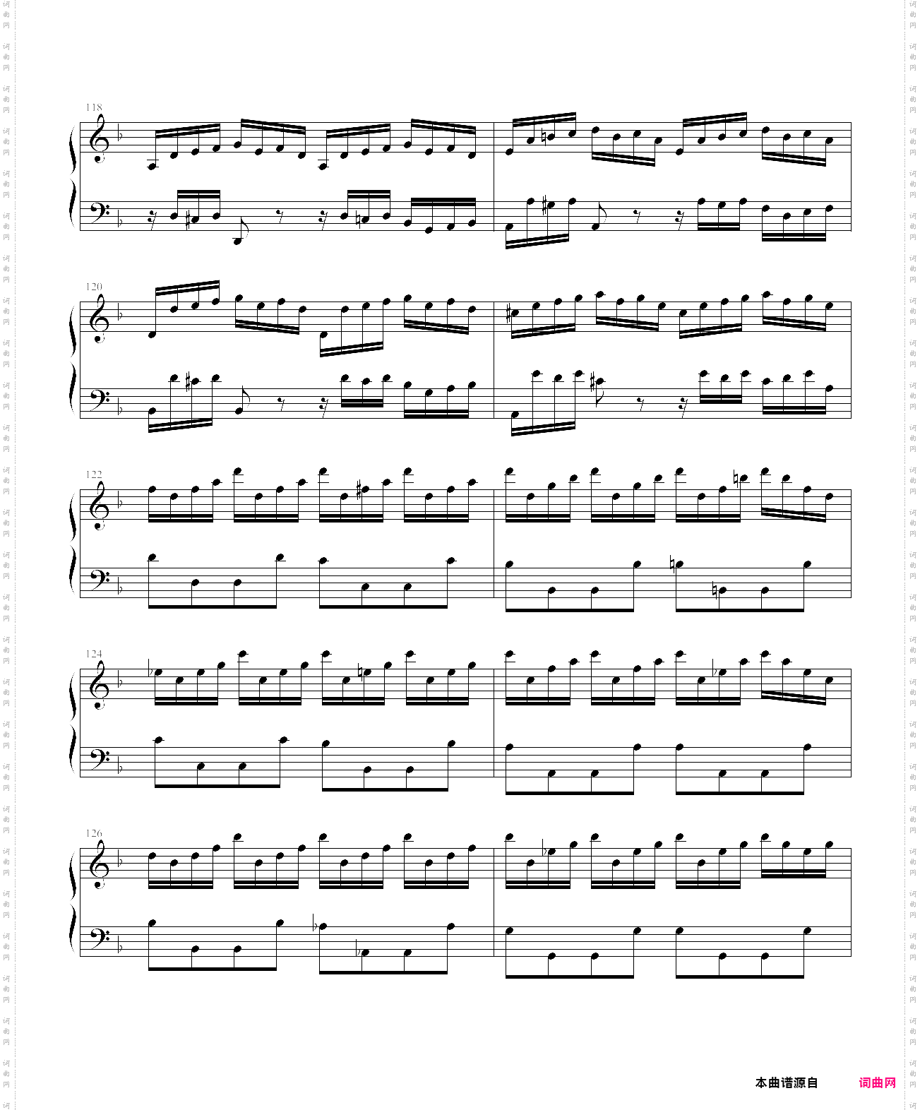 巴赫第一键盘钢琴乐协奏曲第一乐章