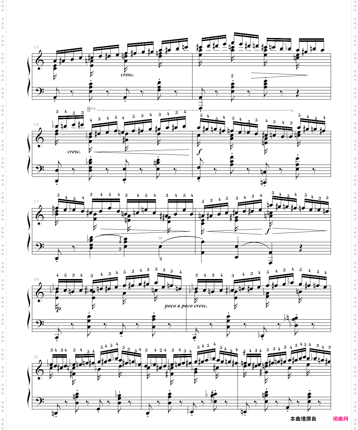 肖邦练习曲第2条