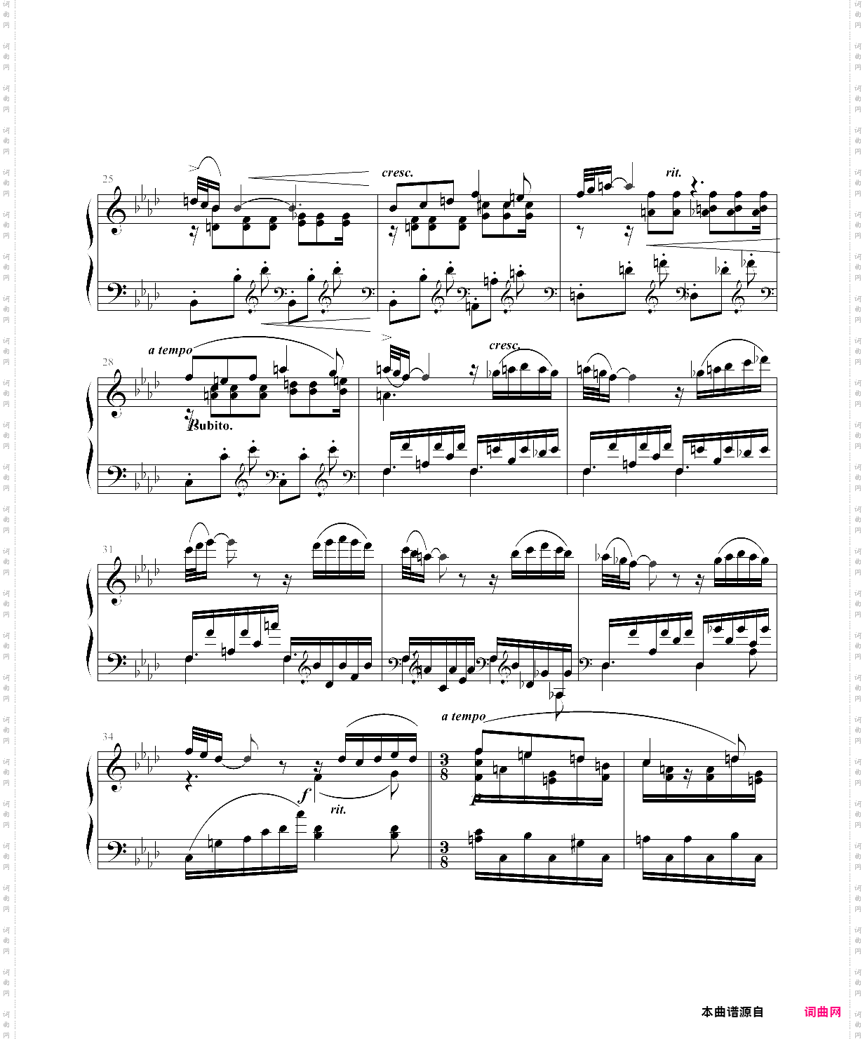 夜曲-法雅钢琴小品