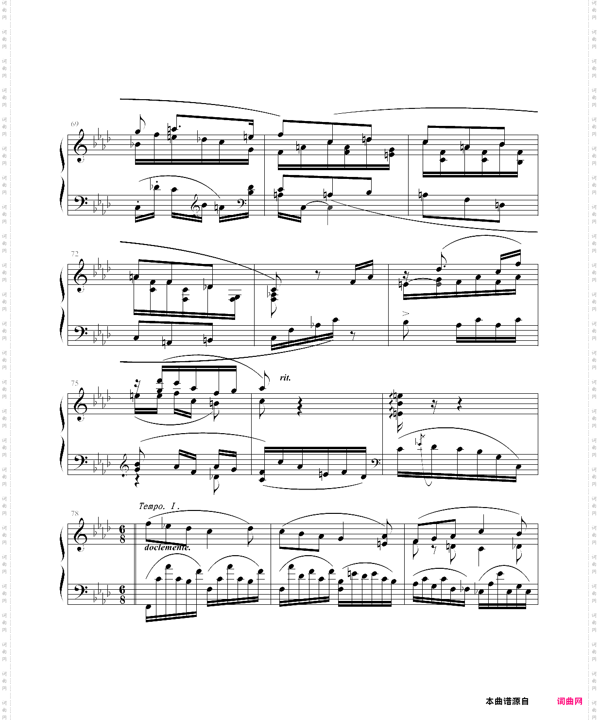 夜曲-法雅钢琴小品